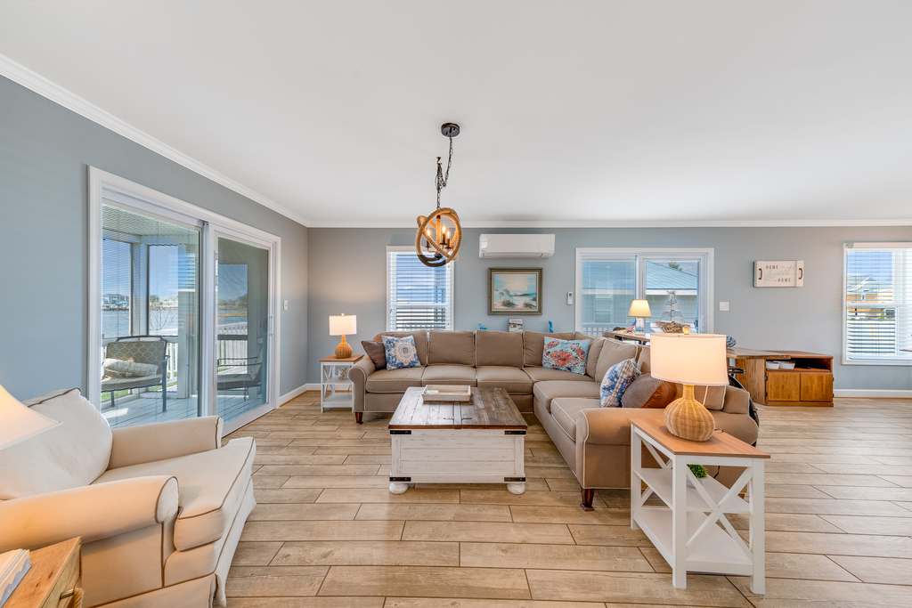 The living room is perfect for relaxing and bringing the family together!