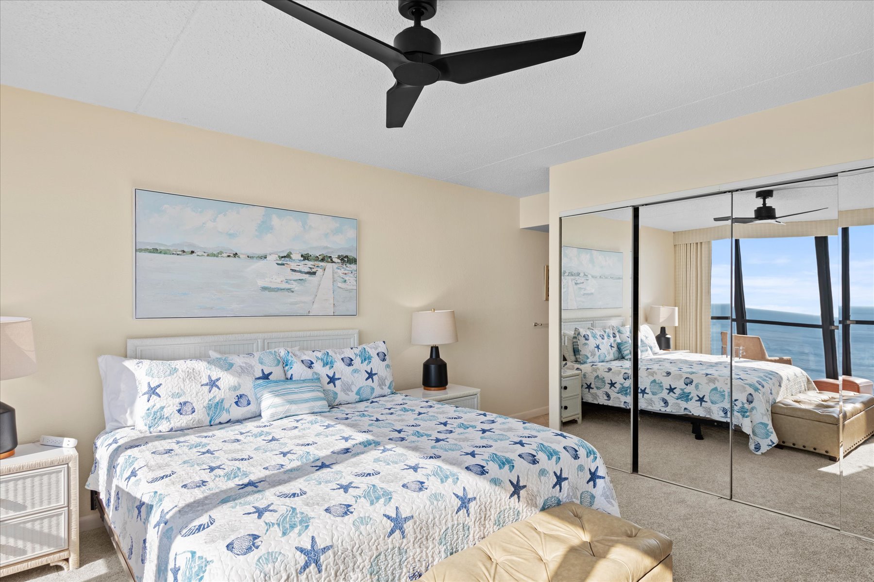 Relax and reset after a fun filled day on the Beach.