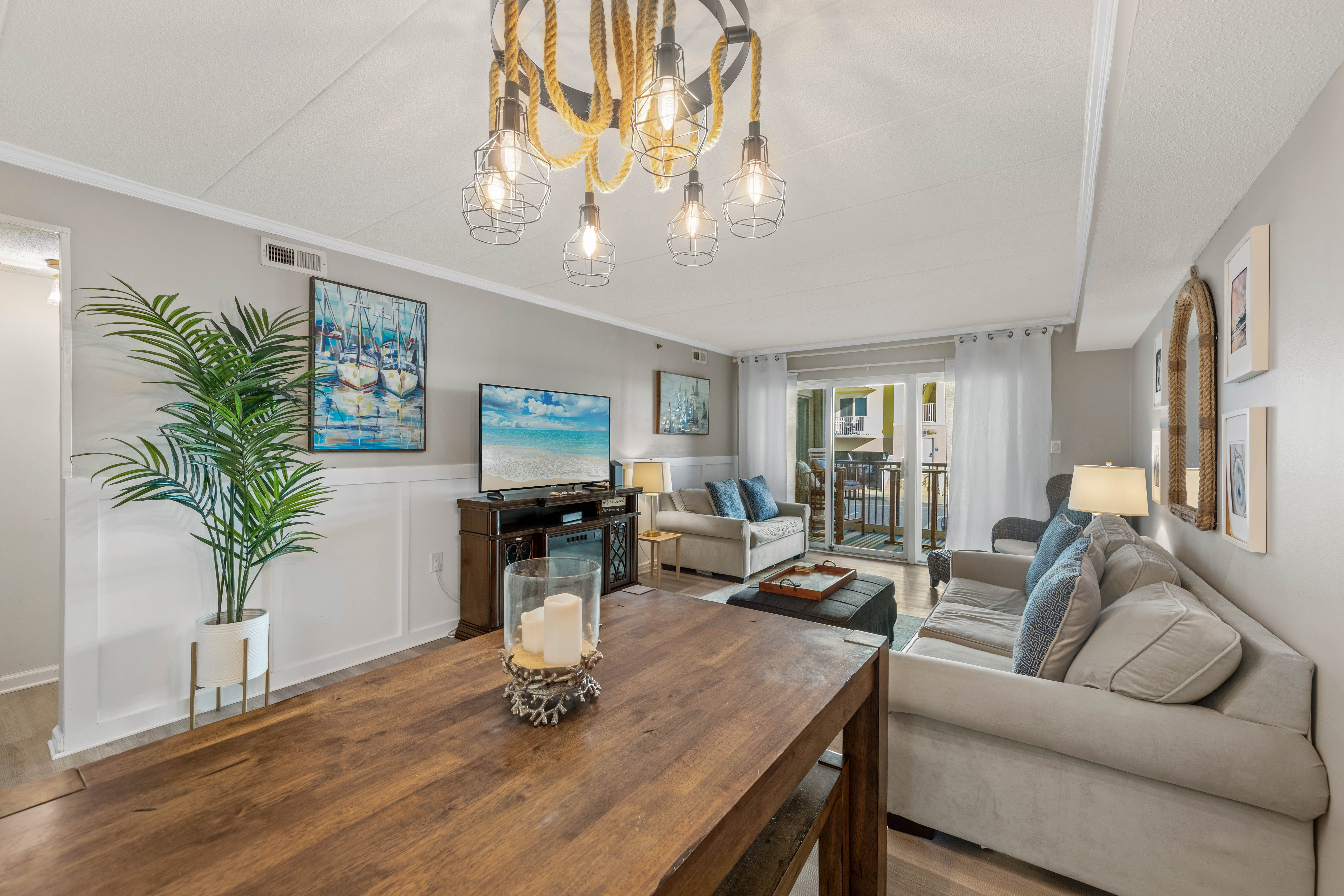 The Beautiful Dining Table is reminiscent of Ocean Driftwood.