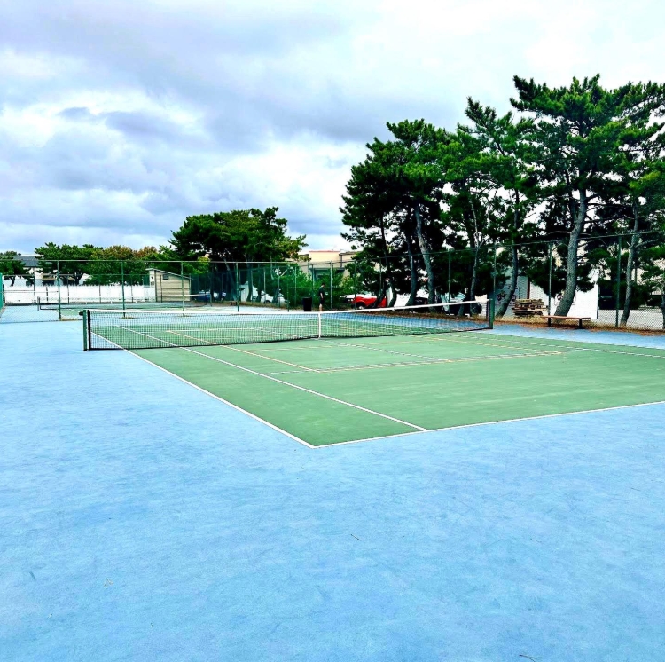 Practice your swing or challenge the family to a match on the well-maintained community tennis courts.