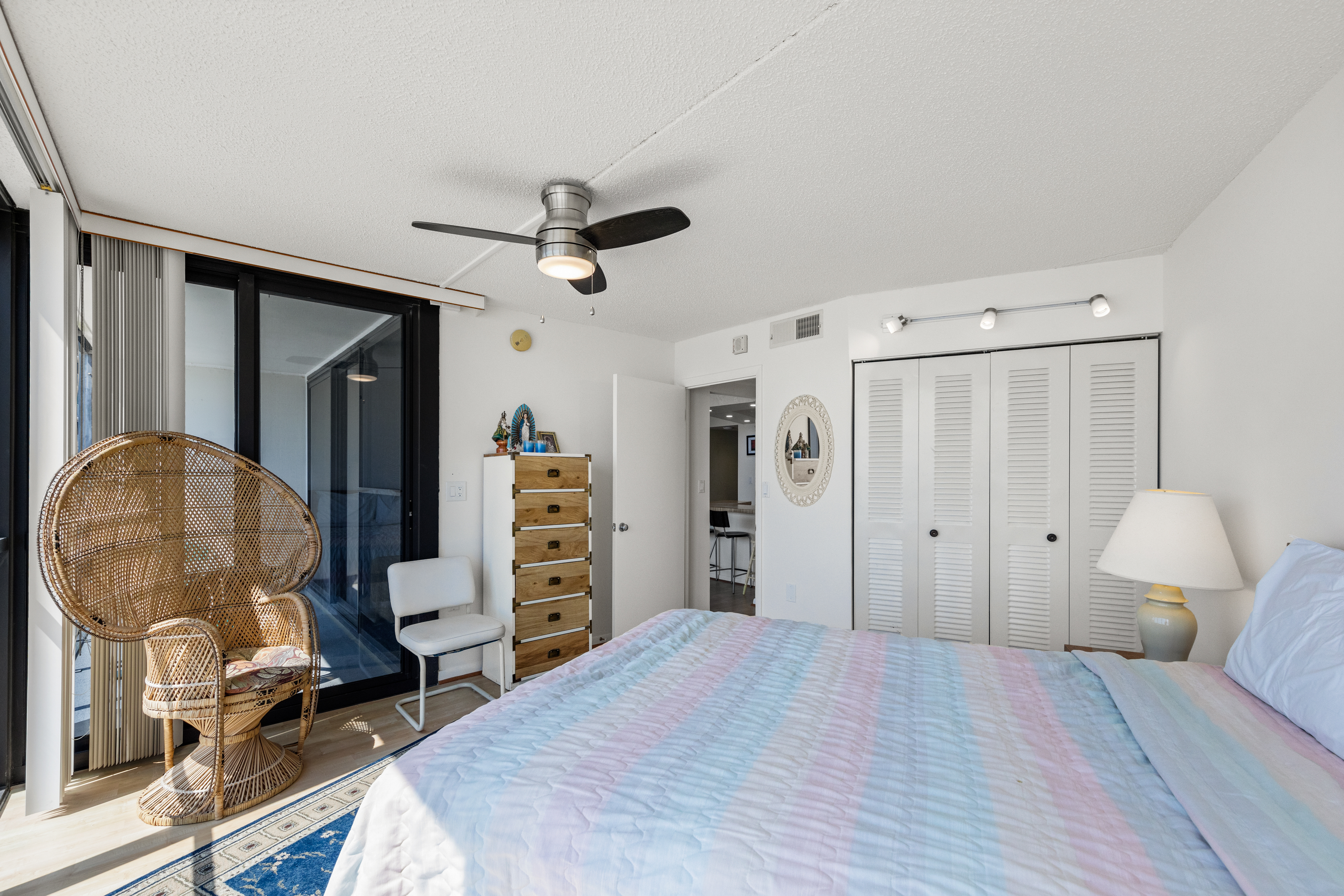 Access the private balcony right from your bedroom.