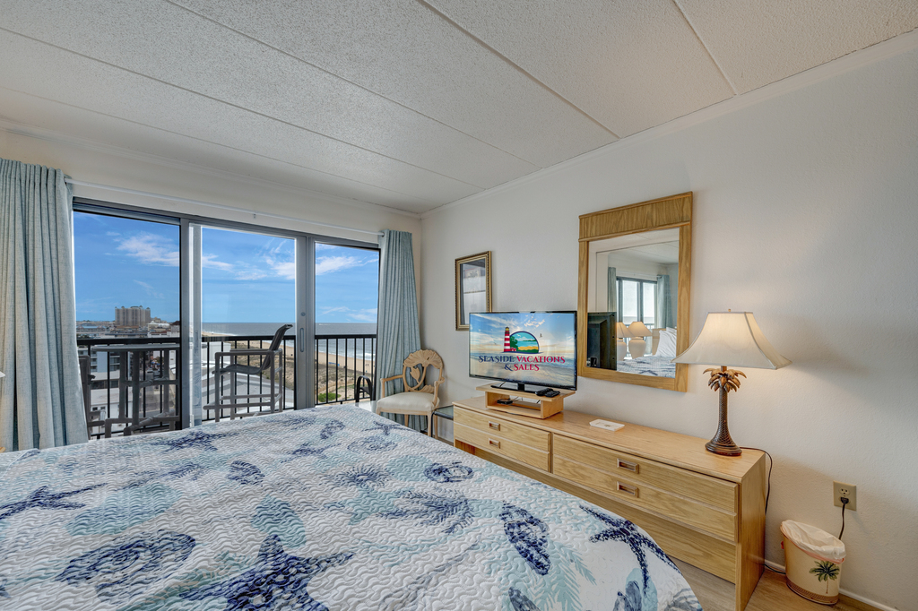 Relax and stream a movie or just watch the Moon dance on the Ocean right from bed