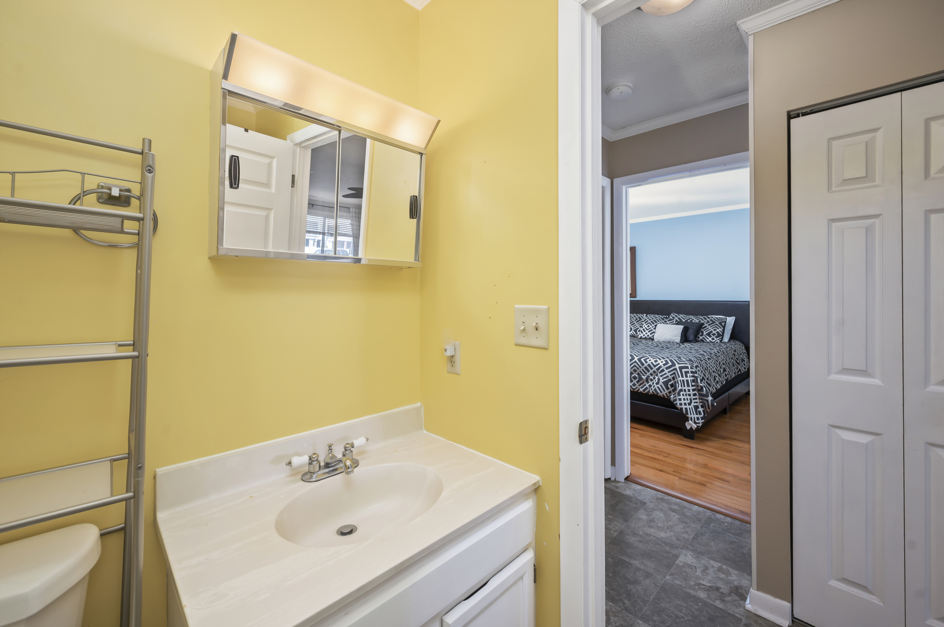 Full Shared Bath conveniently located in the Hall.