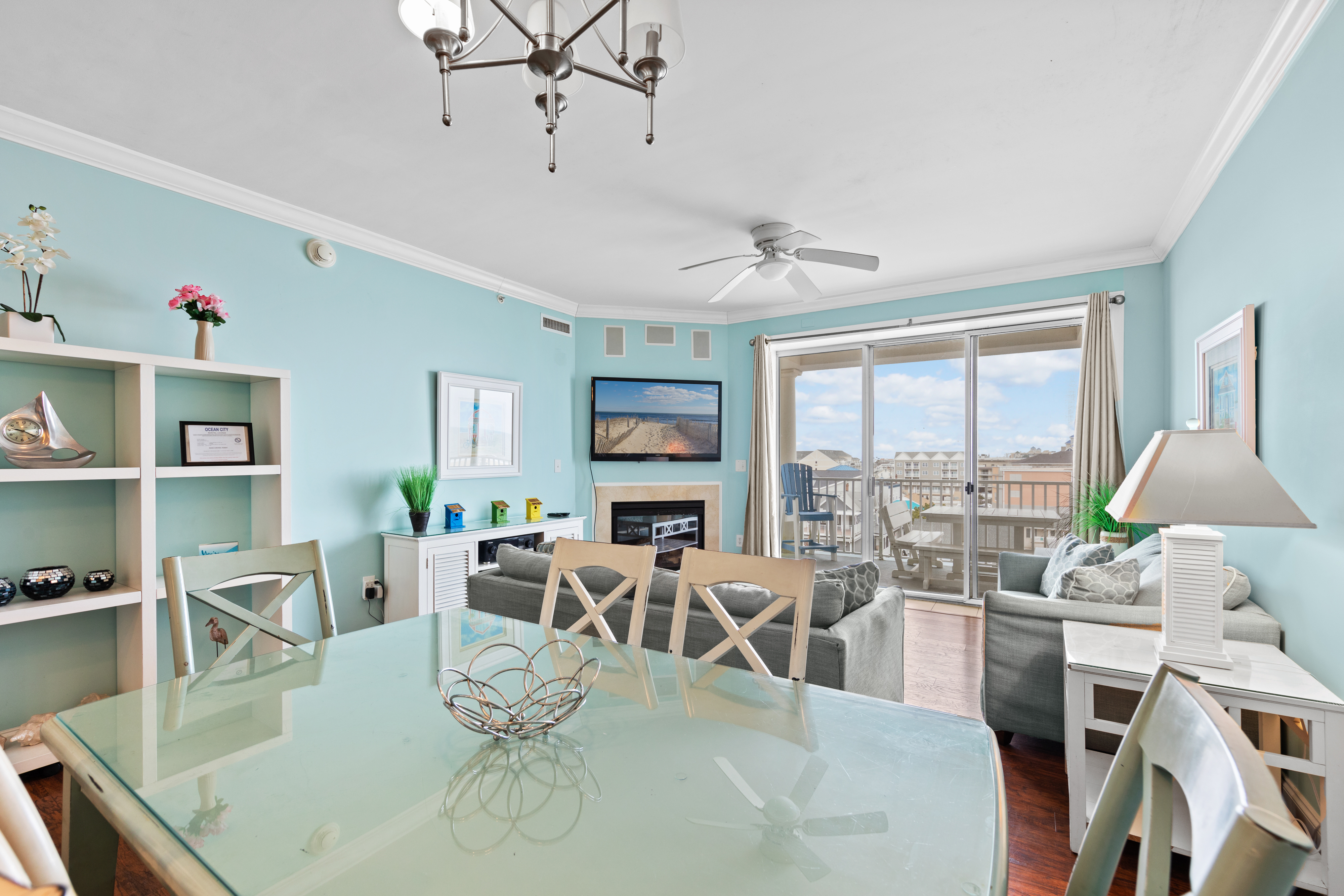 Enjoy a Home Cooked Meal at the Dining table, comfortably seating 6.