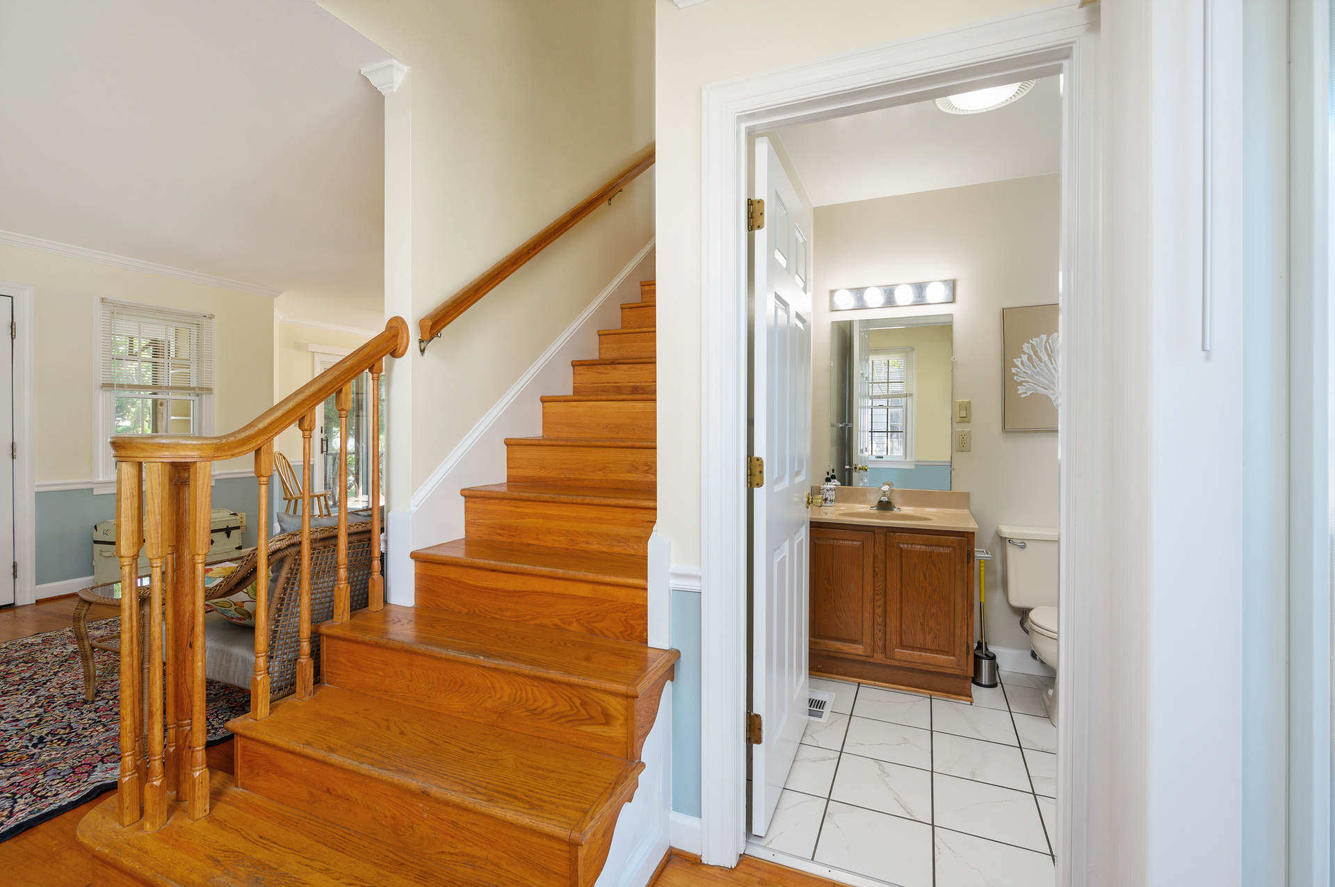 Wander upstairs to find 3 Bedrooms....