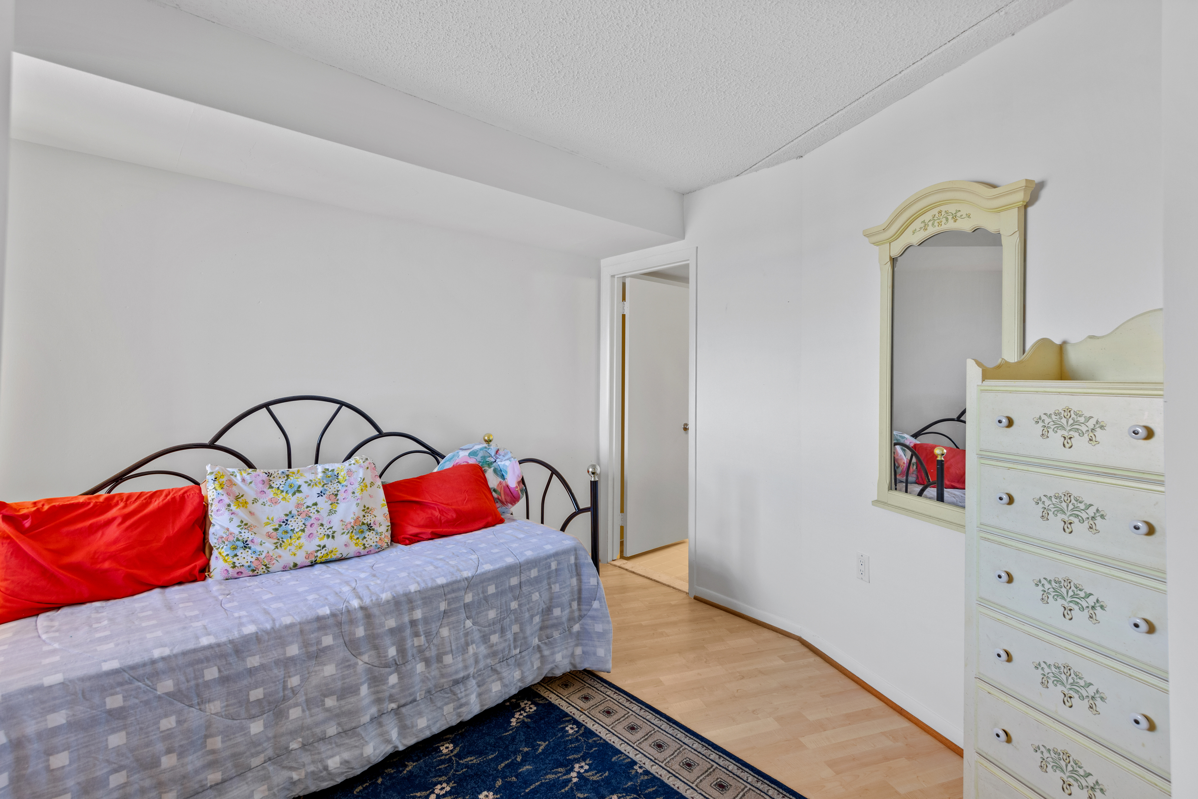 Bedroom 2 has a cozy Twin bed with a Twin Trundle.