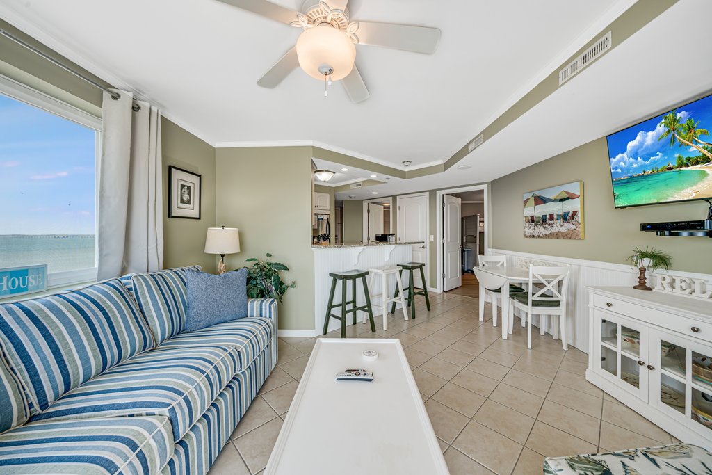 This open-floor plan ensures you'll never miss out on a bit of family fun!