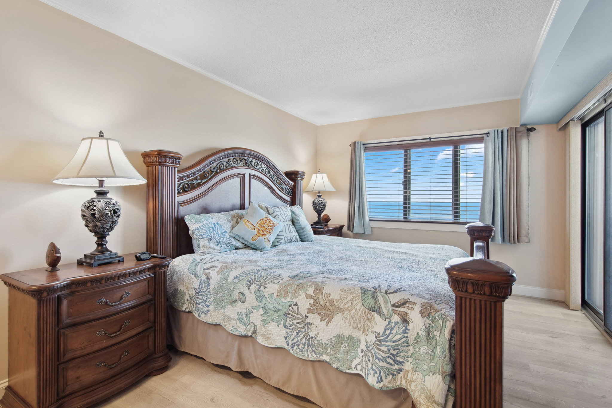 Getting out of the comfortable King bed will be the hardest part of your day with these views