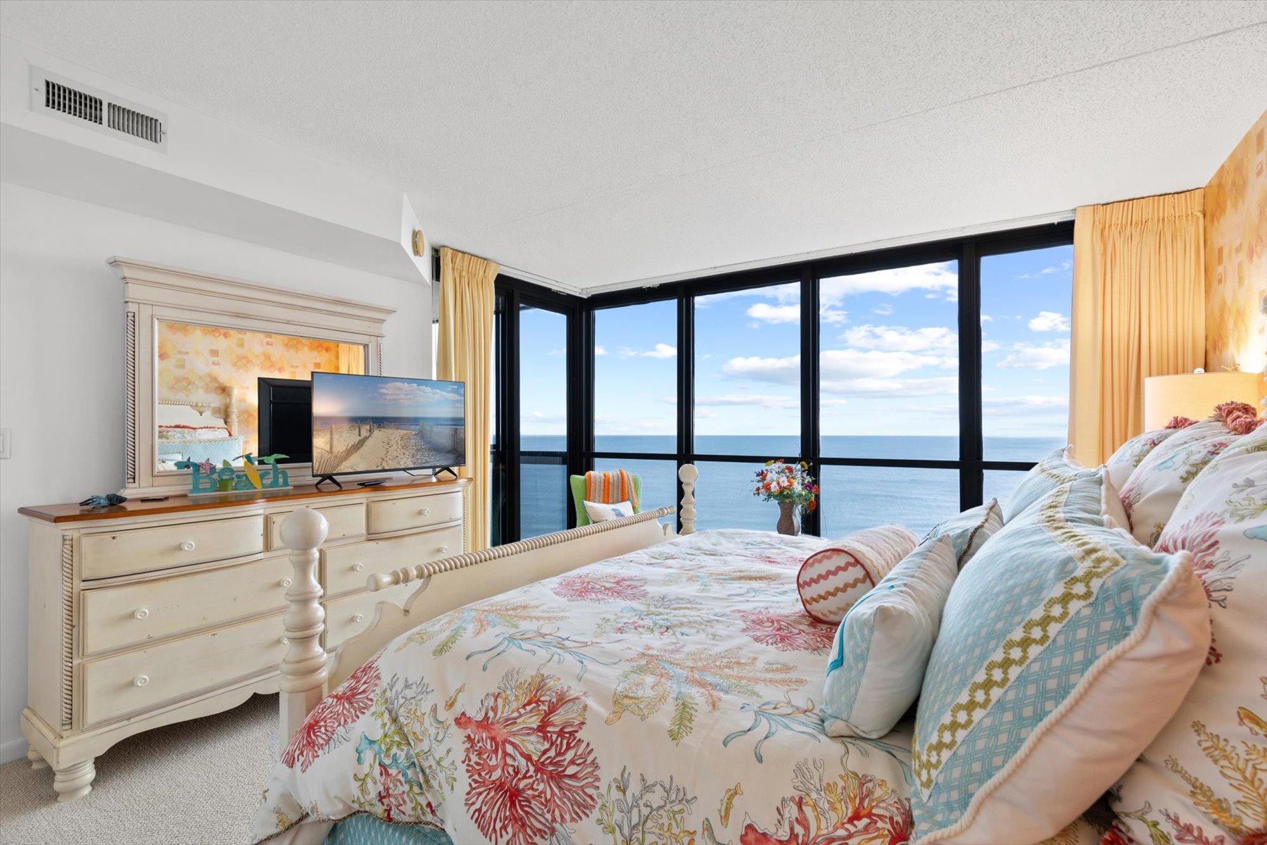 Enjoy the sound of the waves before drifting off to sleep.