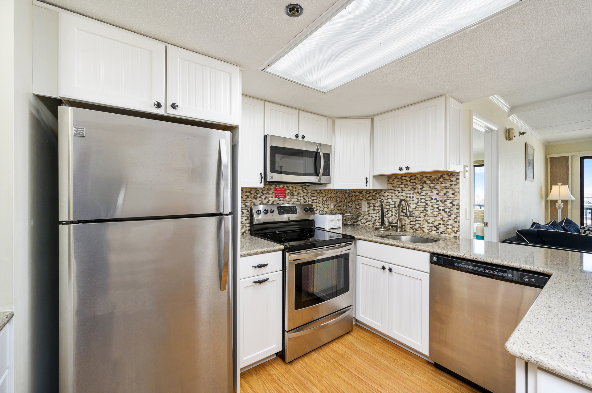 Your family chef will loved this condo's well stocked kitchen!