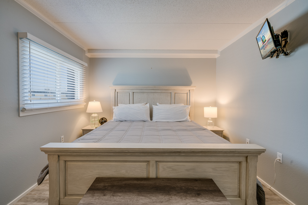 Primary Bedroom has a new King Bed