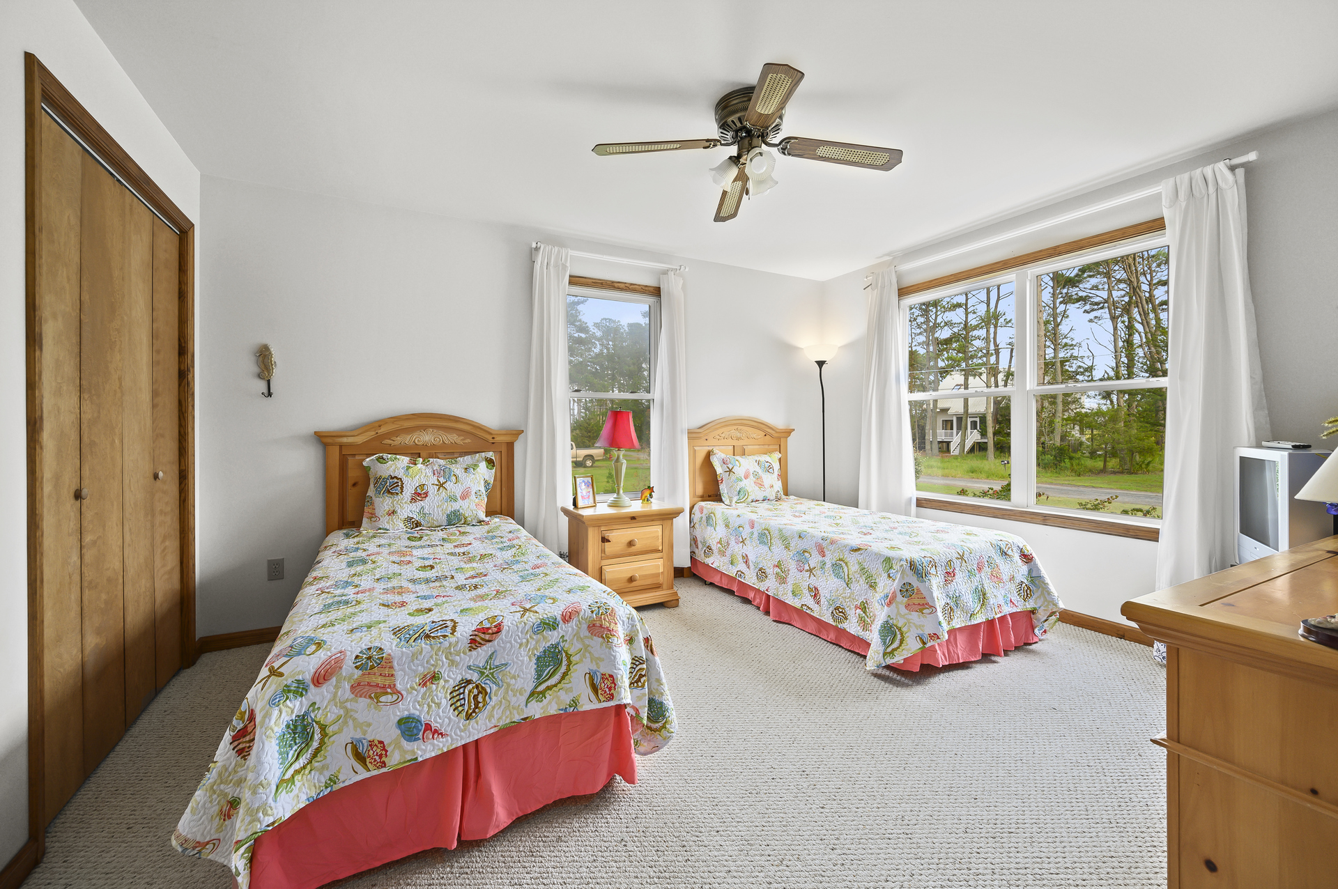 Bedroom 1 is on the 1st Floor and has 2 Twin Beds.