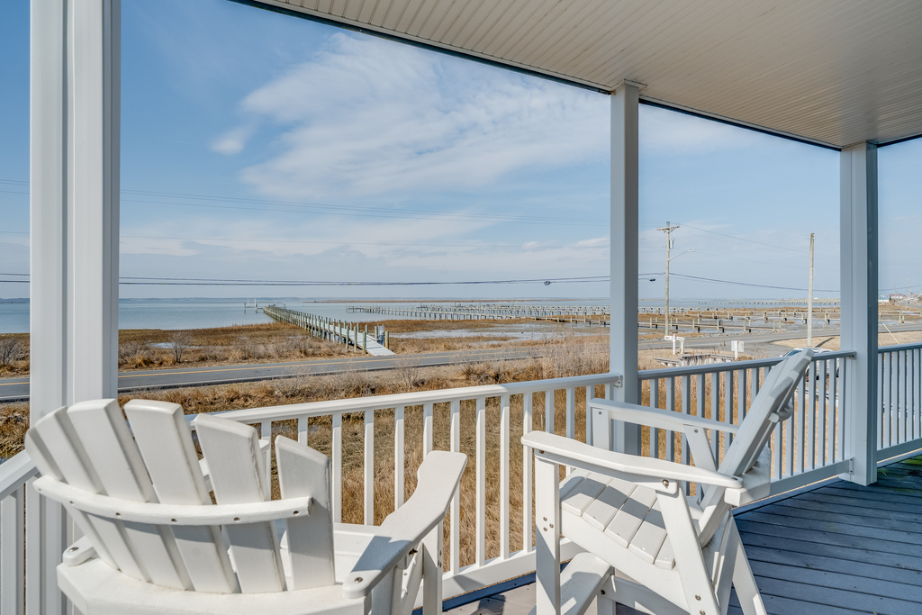 Just imagine taking in these stunning Views of the Chincoteague Bay from your own Waterfront Deck!