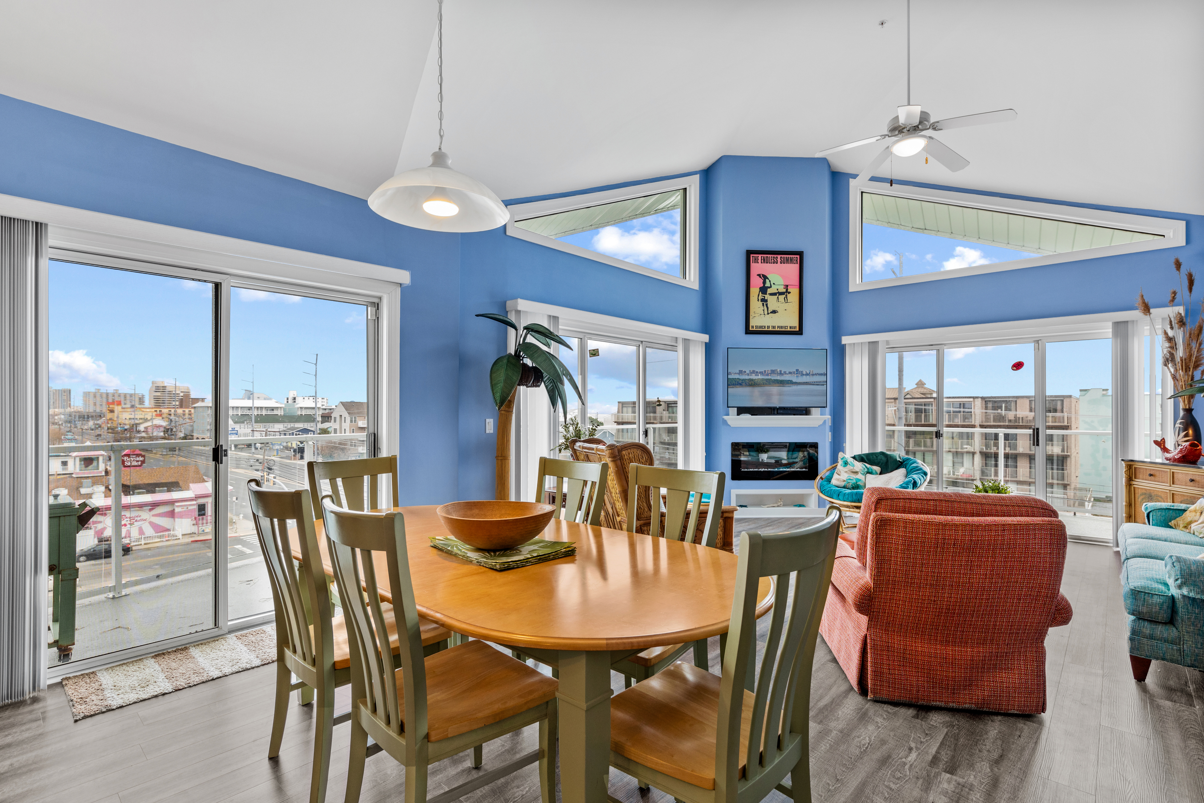 Spacious Dining Area just off Living Area with seating for 6.