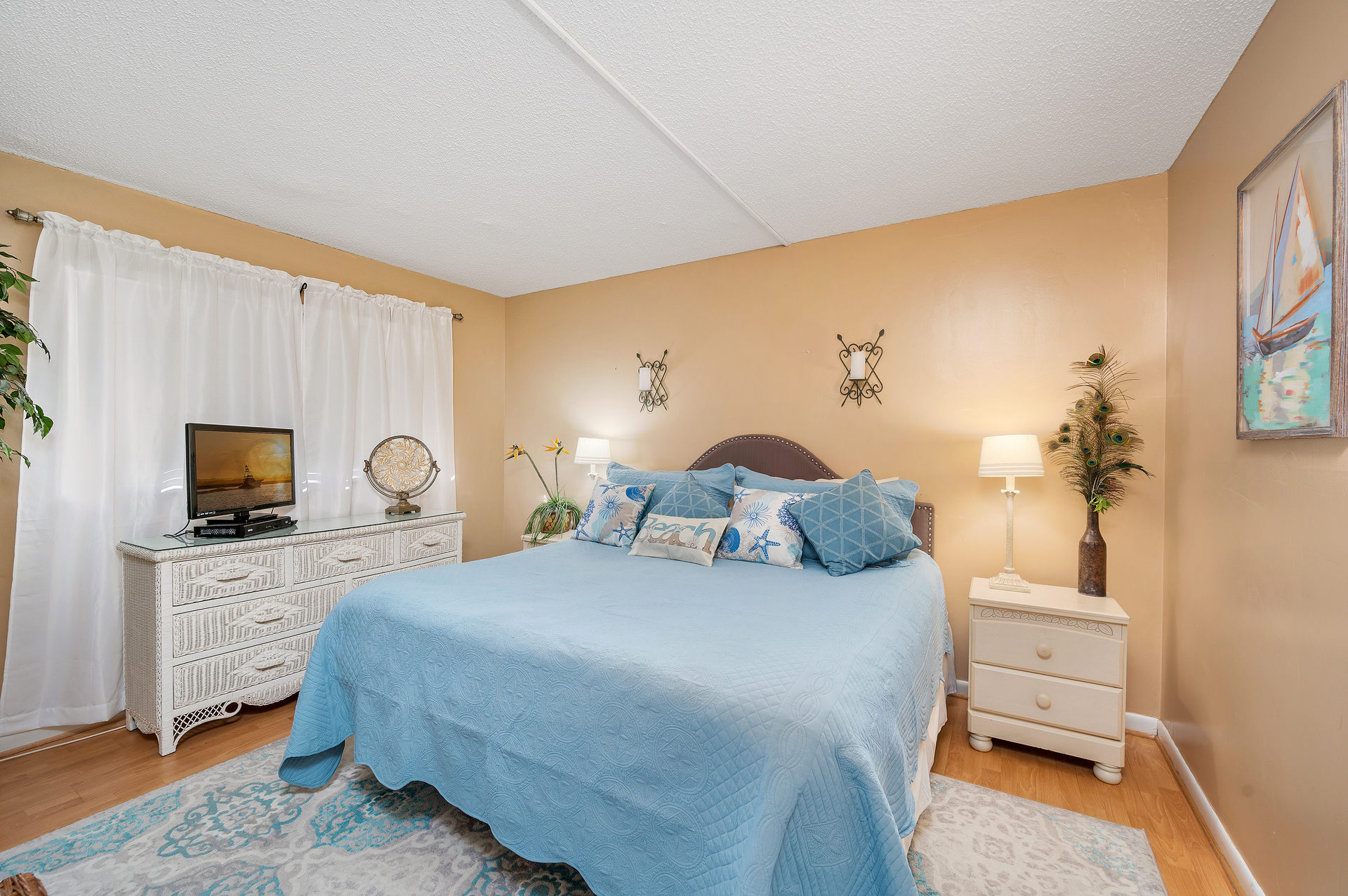 You'll melt into the Plush King Bed in the Bedroom!