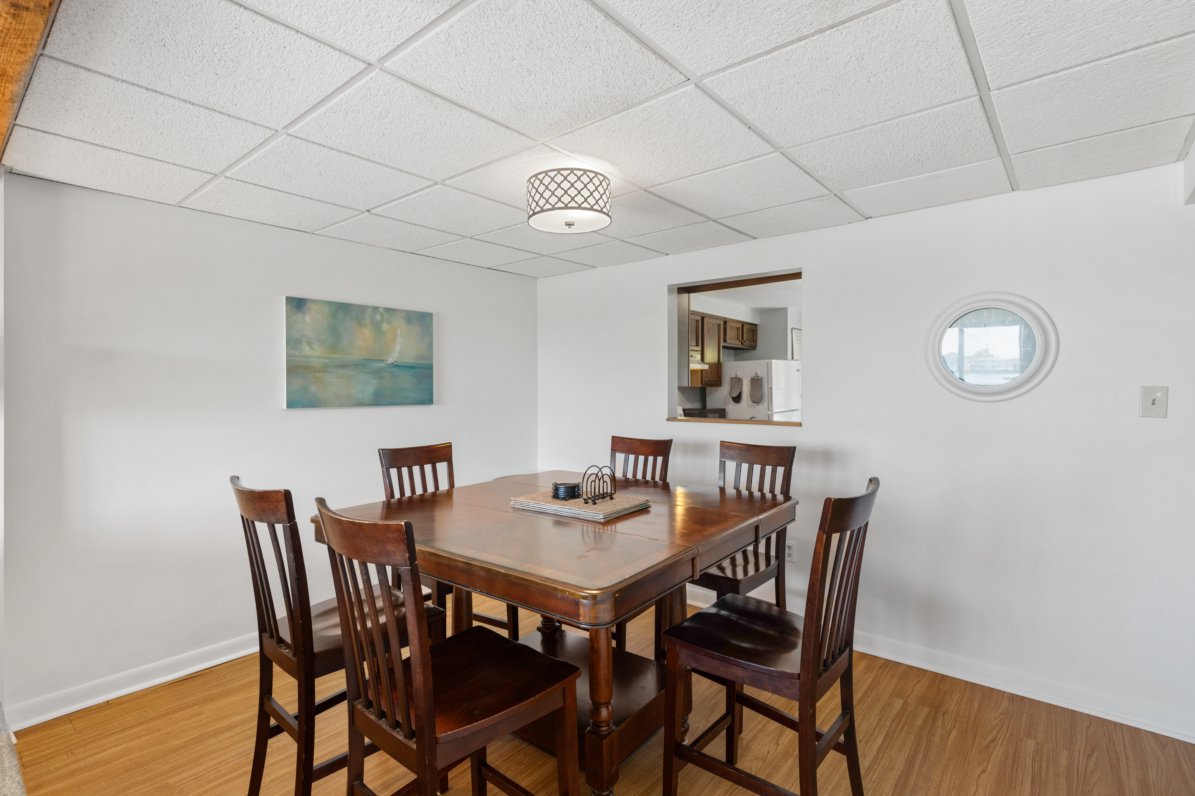 The dining table is perfect for a family meal in or a Family Game night!