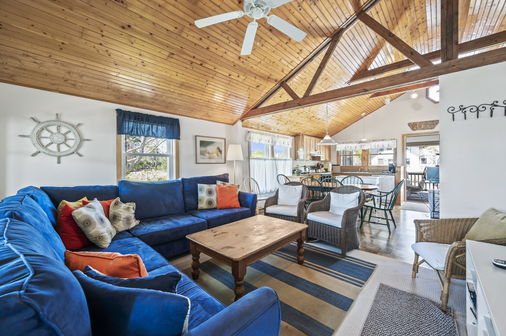 Warm Wood and New Furnishings.