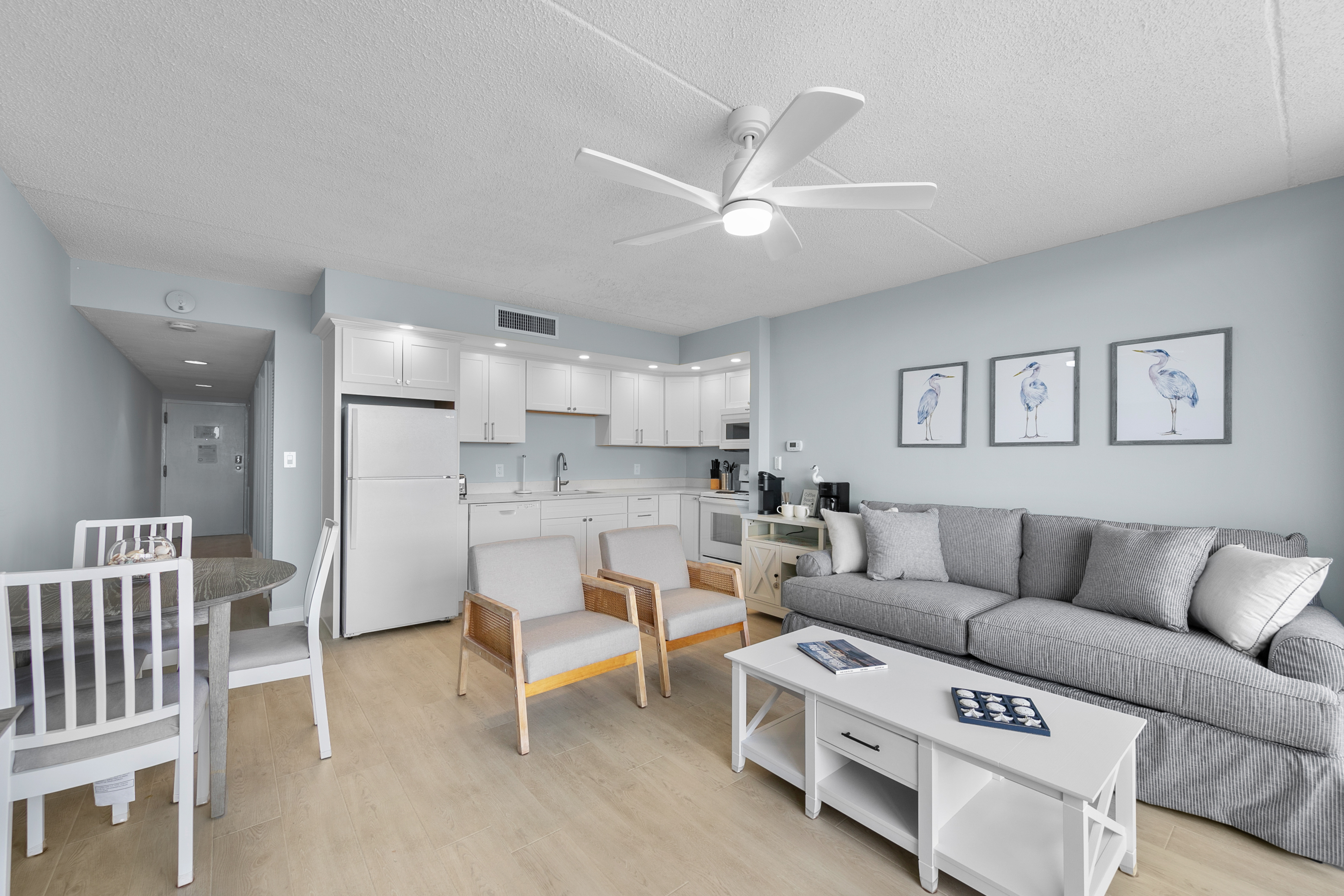 After a day of fun in the sun, relax on the cozy couch, which is also a Sleeper Sofa.