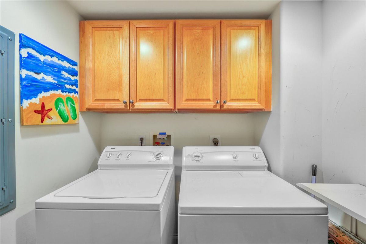 Full Size Washer and Dryer for your convenience.