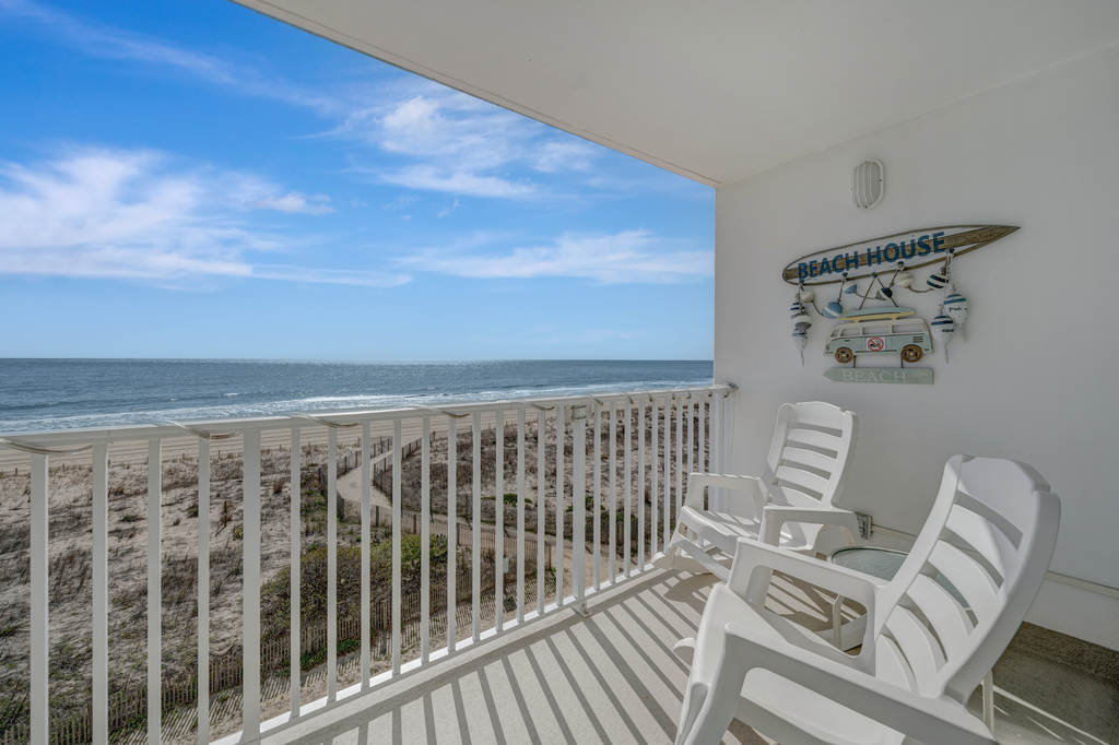 Enjoy a hot cup of coffee while taking in the Ocean Views!