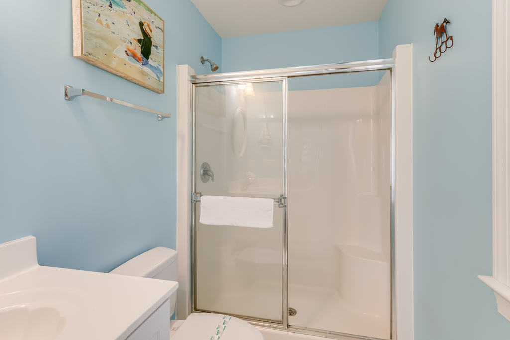 Walk-in Shower in Master Bath.