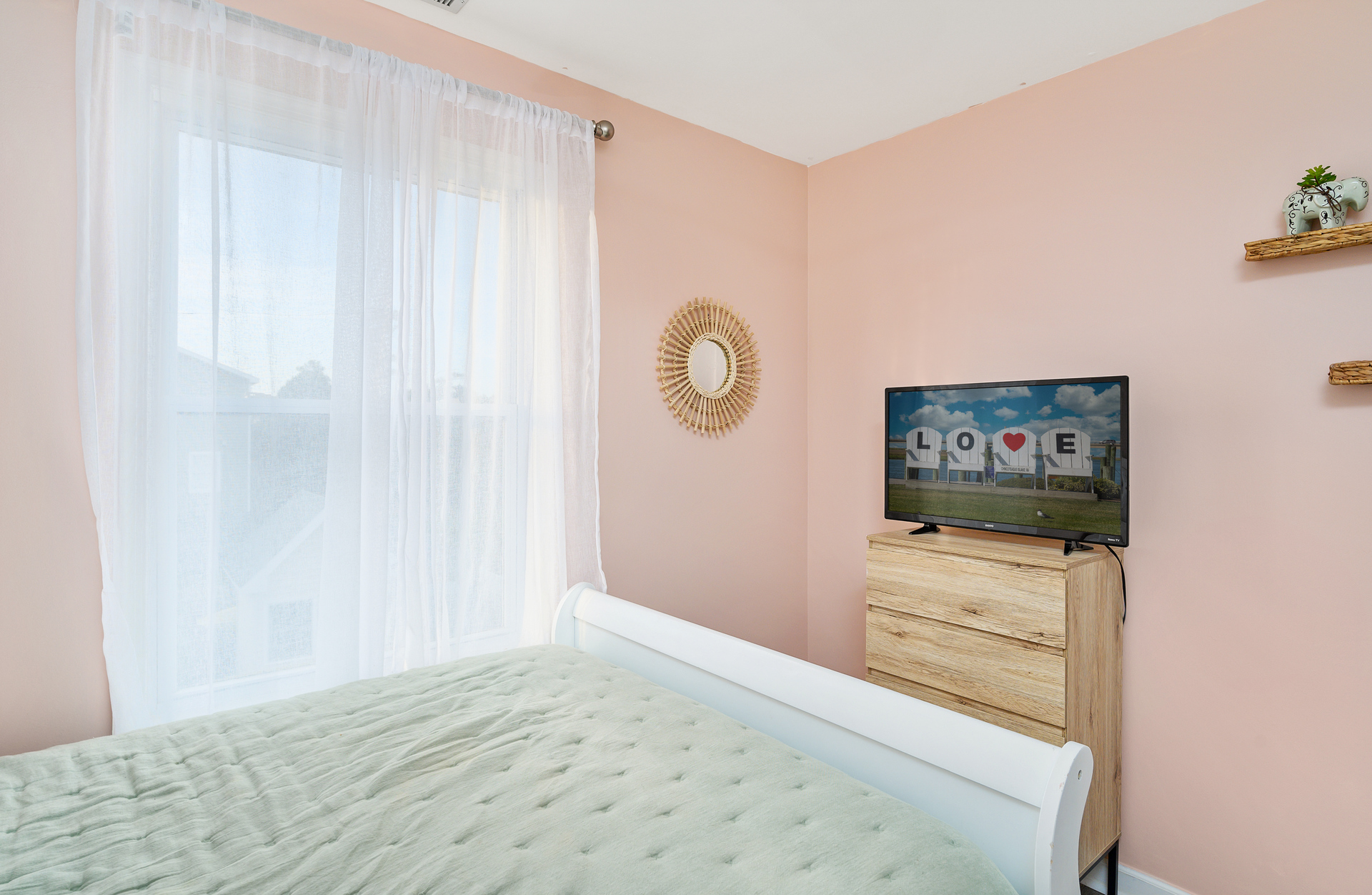 Bedroom 2 has Flat Screen TV.