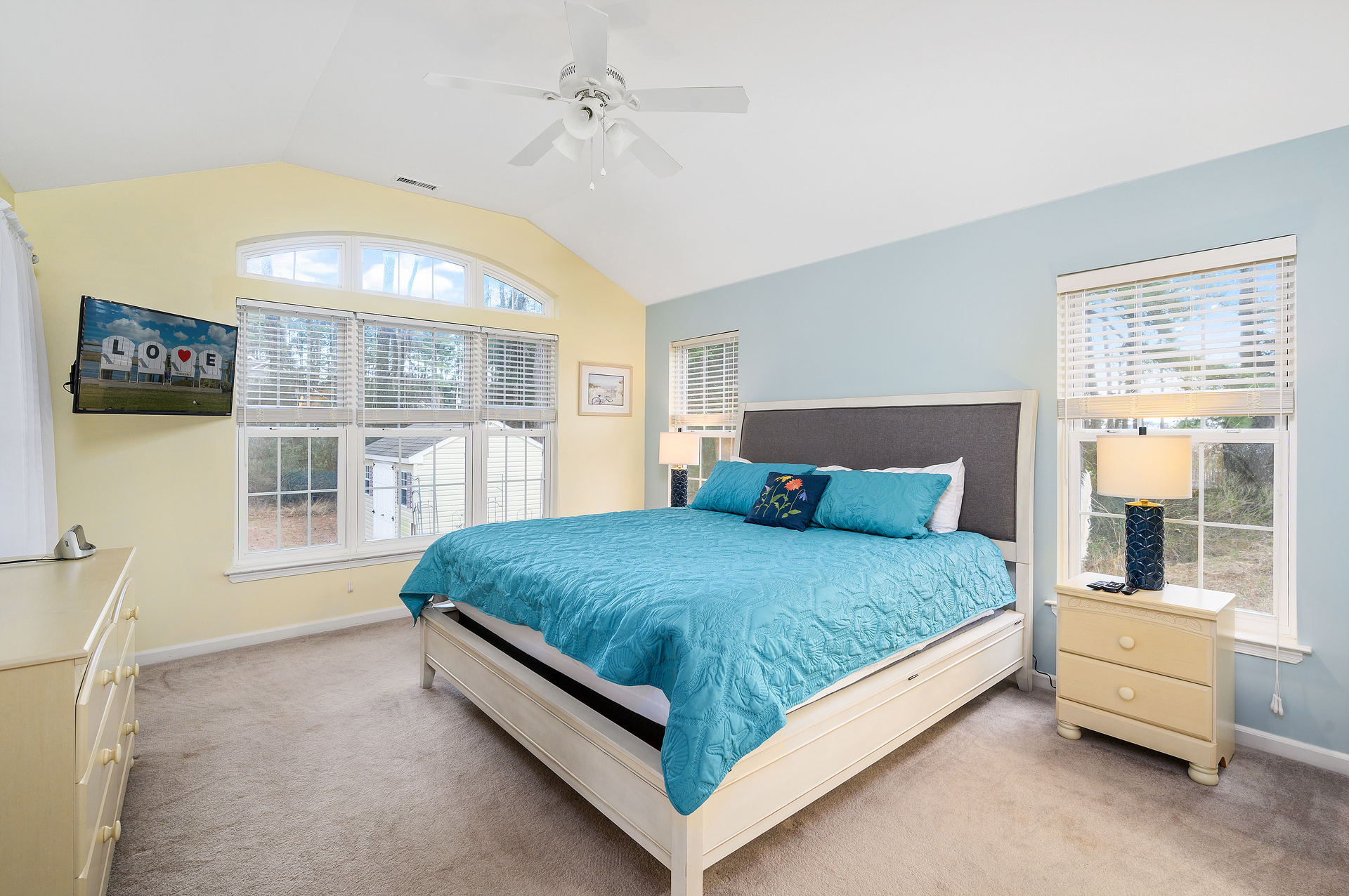 Abundant sunshine and tropical colors.