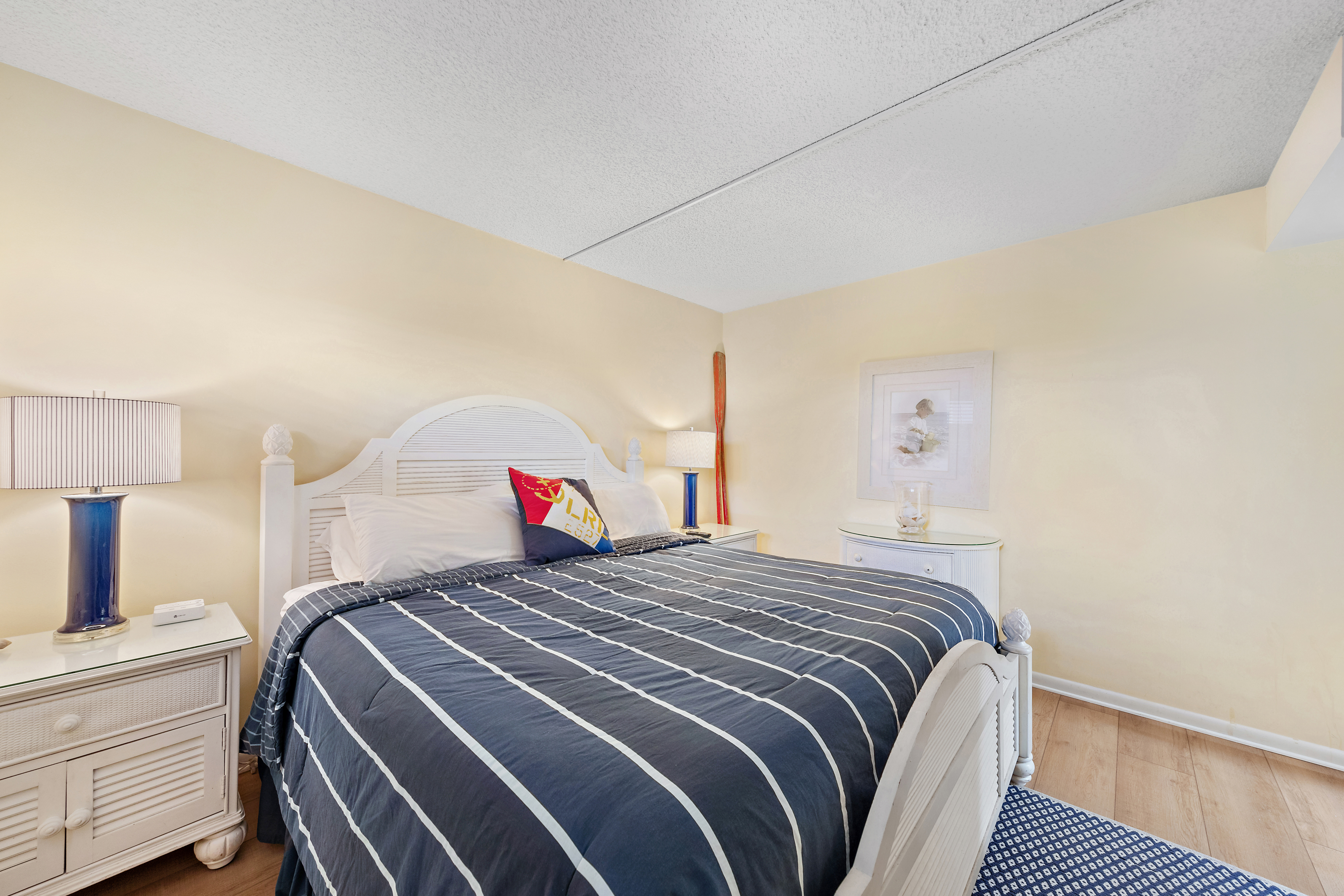 Bedroom 1 offers a Plush King Bed!