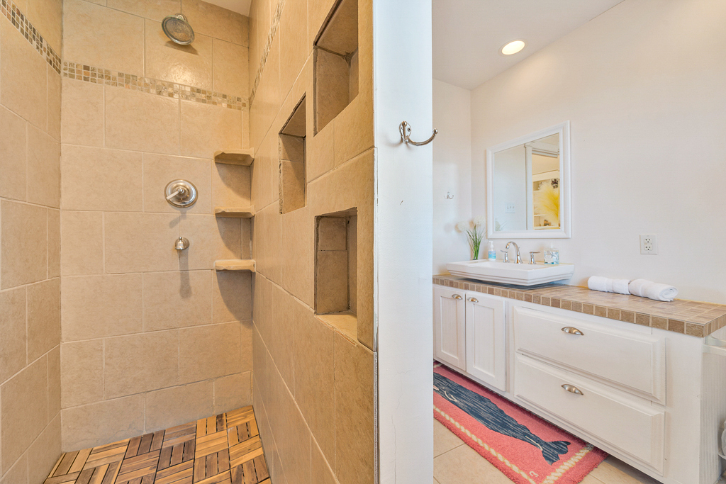 Private Master Bath has Walk-in Shower.