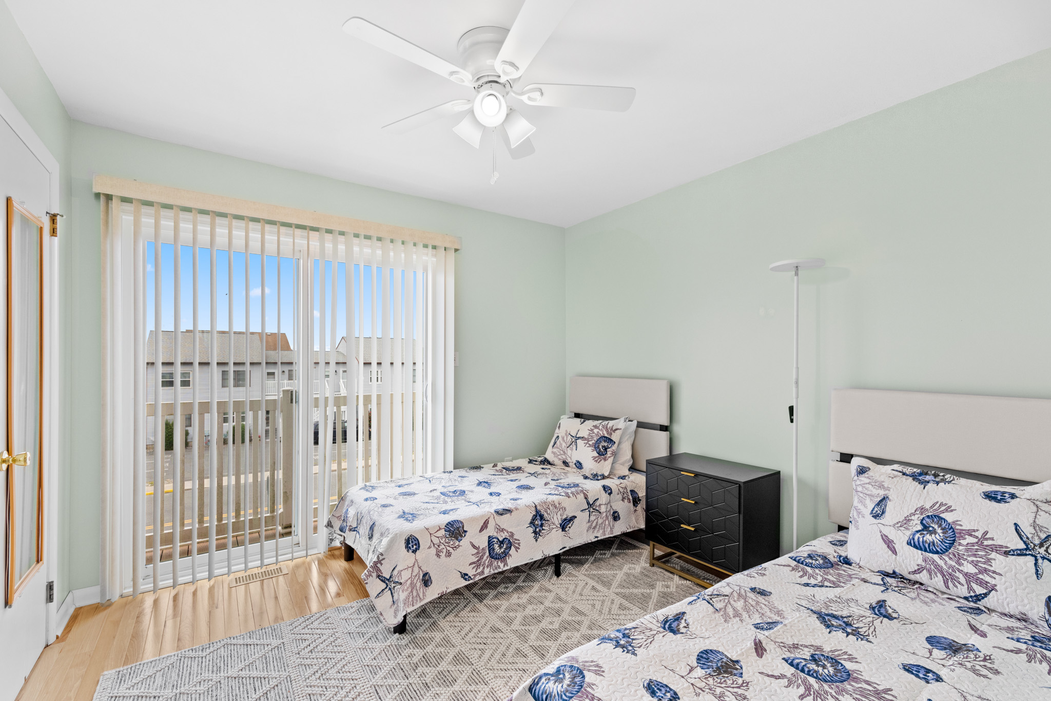 Bedroom 2 has 2 Twin Beds, and loads of natural lighting!