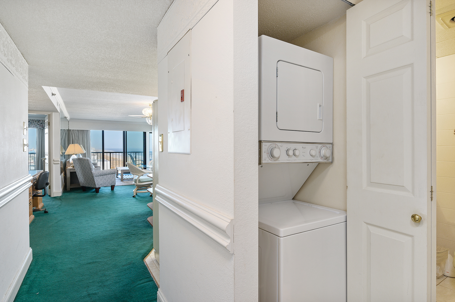 Spill something on your favorite jeans? Don’t worry there is a Washer/Dryer should you need one