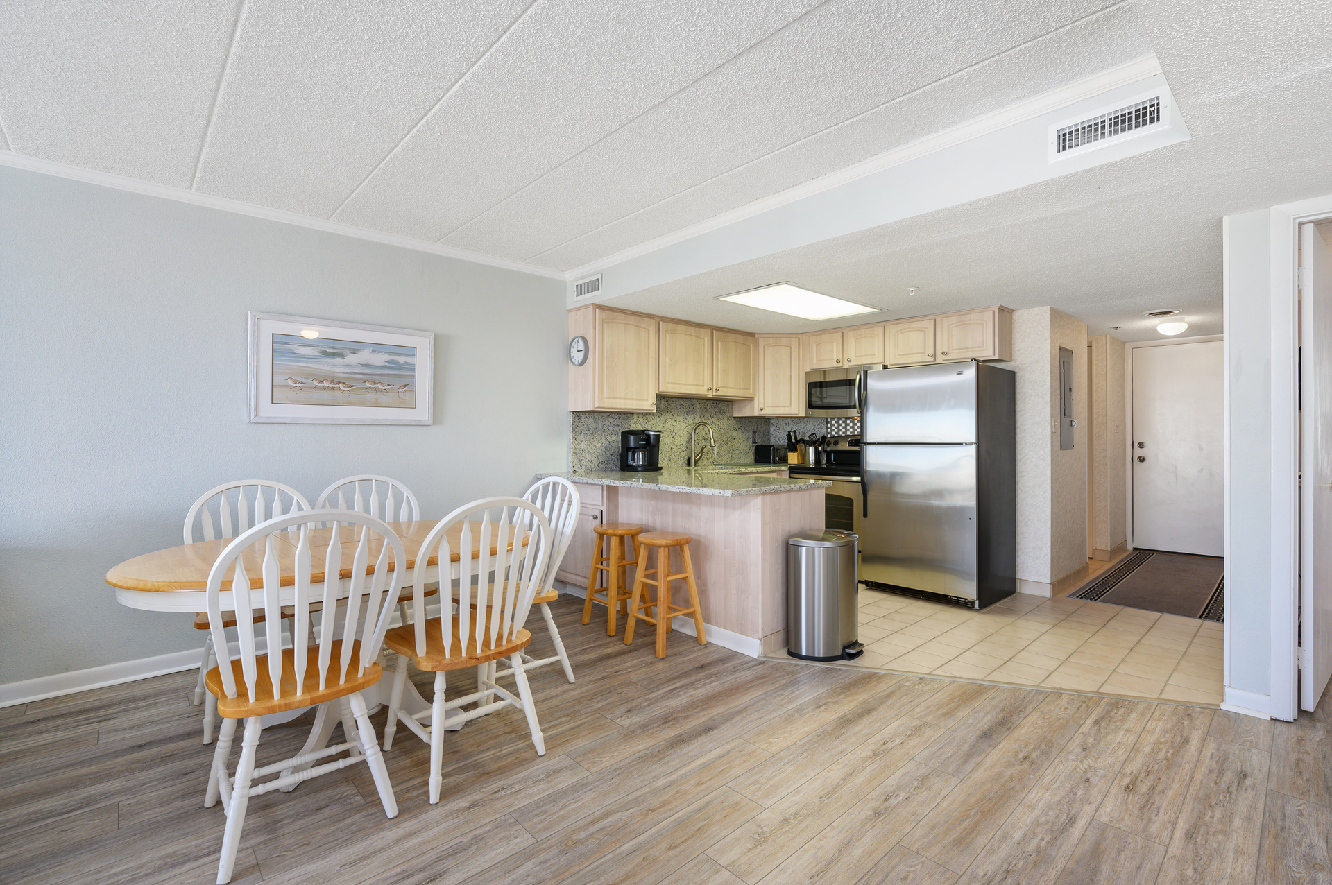 The dining area is perfect for Family Meals in