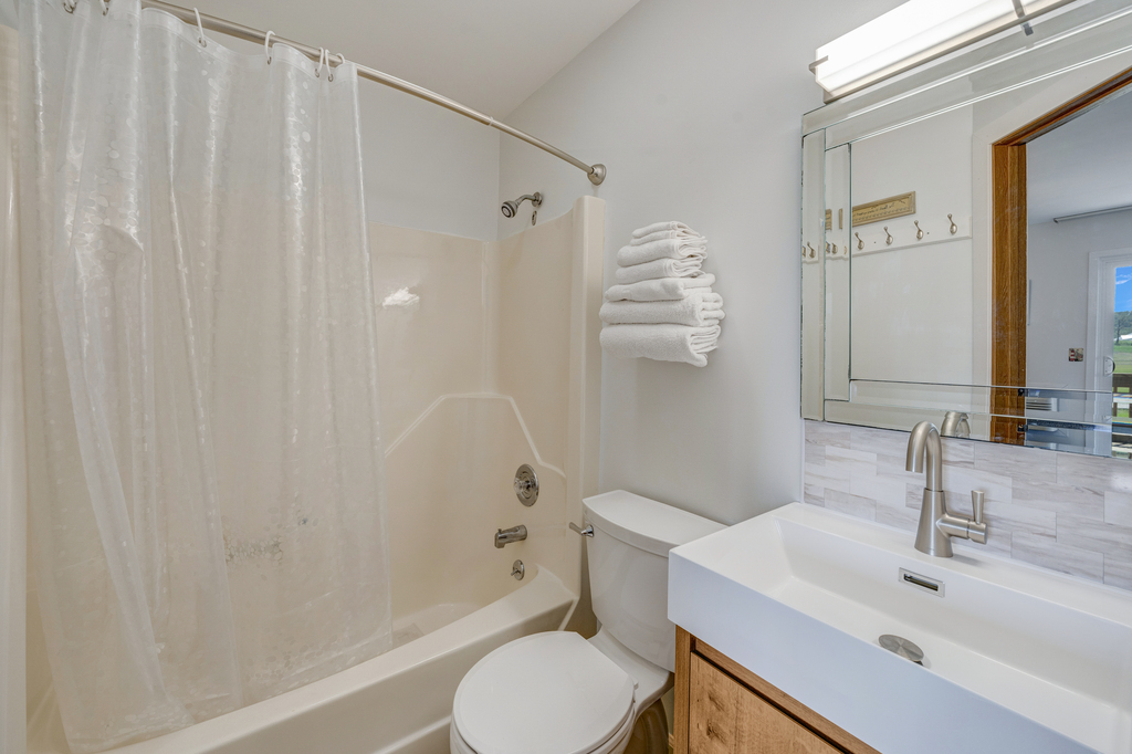 The spacious Full Bath has been beautifully updated.
