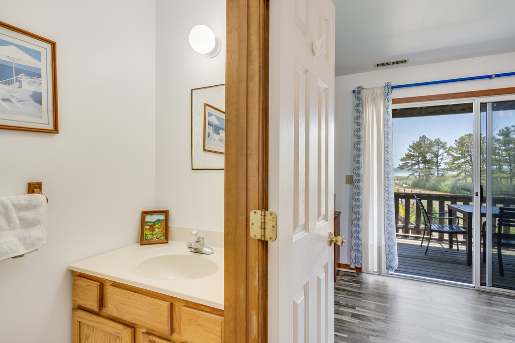 There is a convenient Half Bath just off the Living Area.