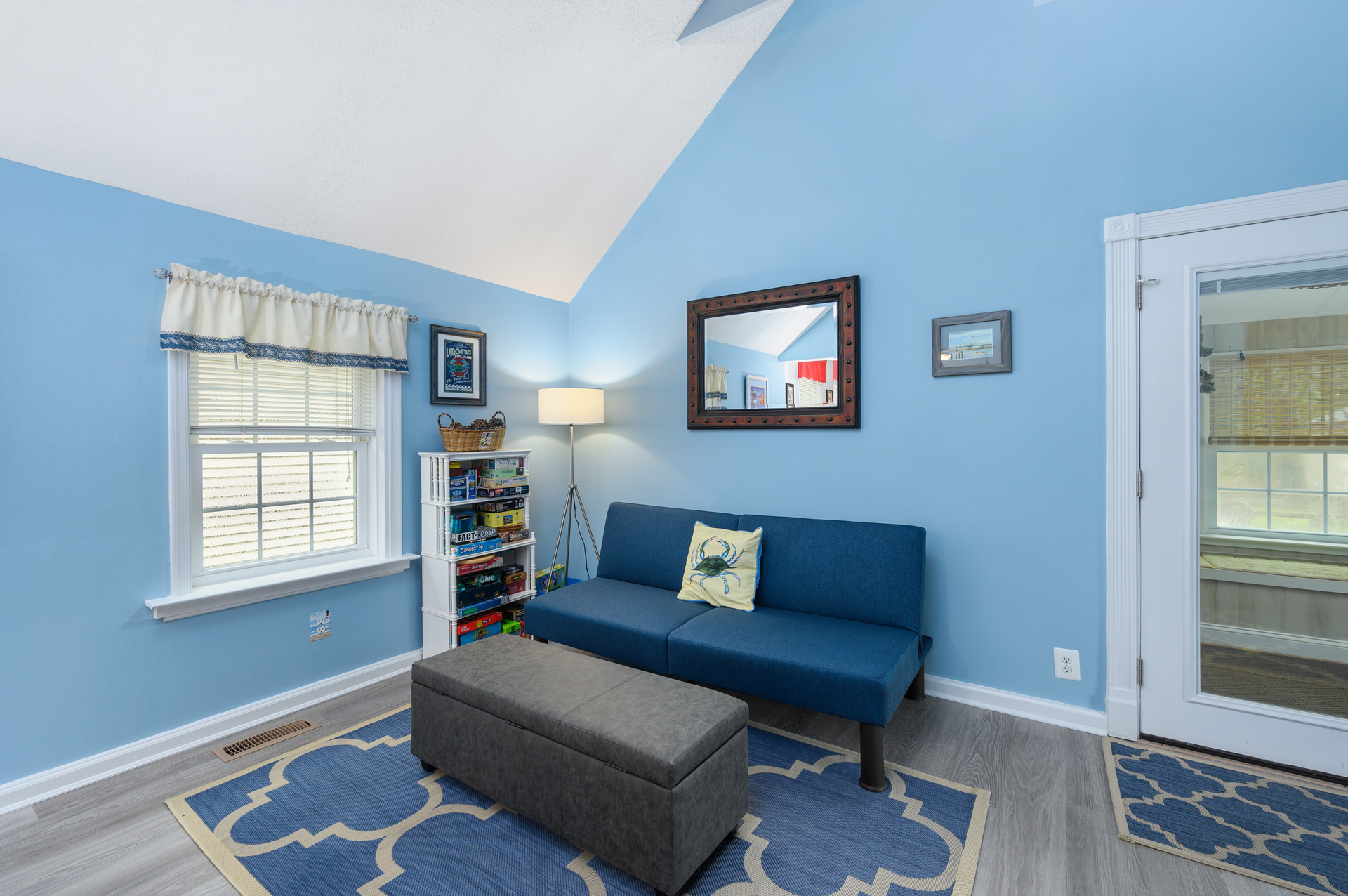 Curl up with a good book or just hang out with the family.