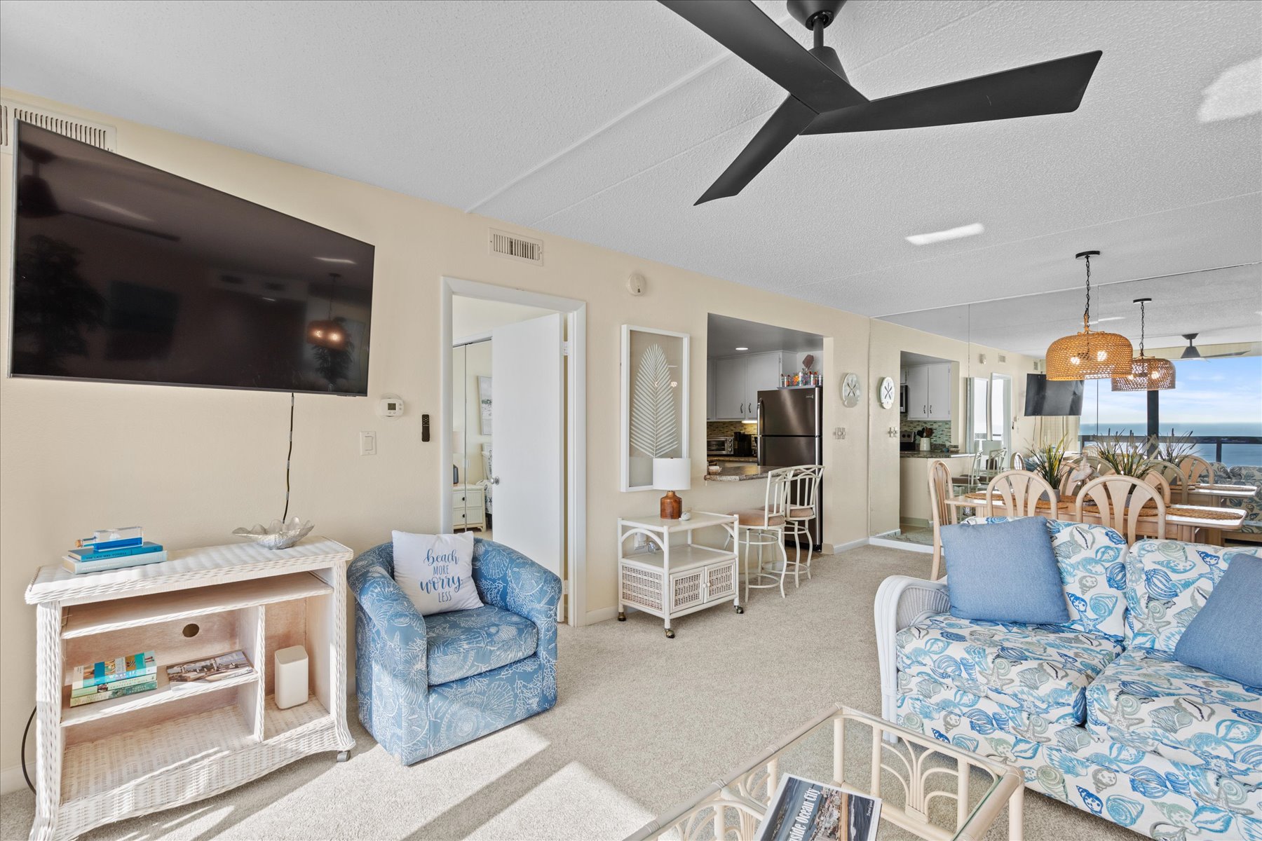 Cool down in the AC, cozy up and enjoy a movie!