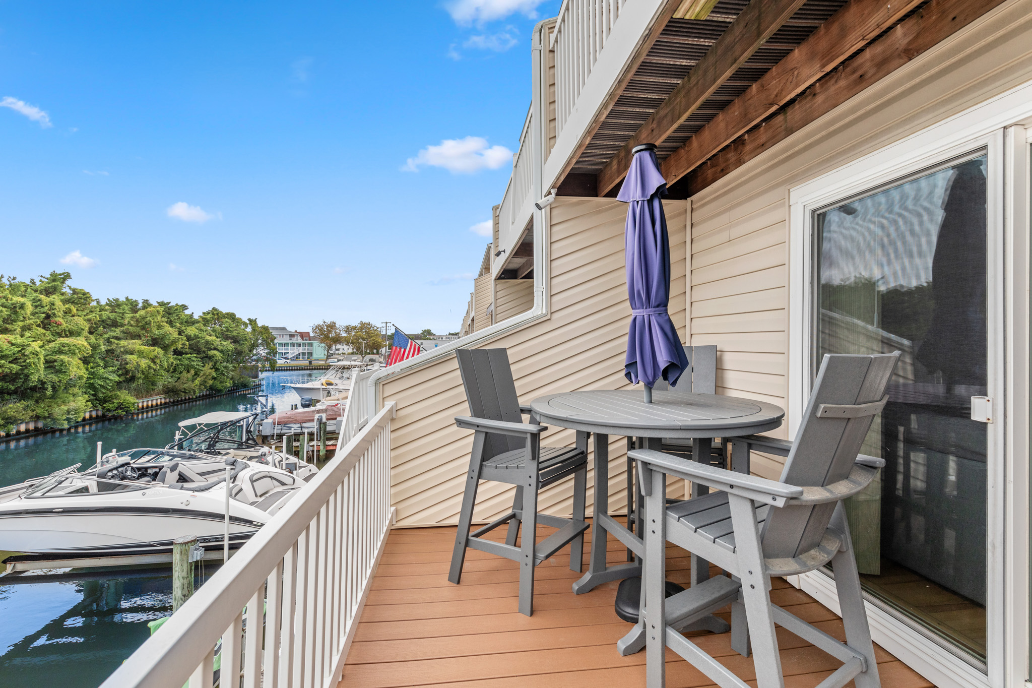 Enjoy a Family Meal while overlooking the canal!