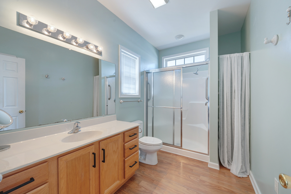 The Spacious Primary Bath is the perfect space to Refresh!