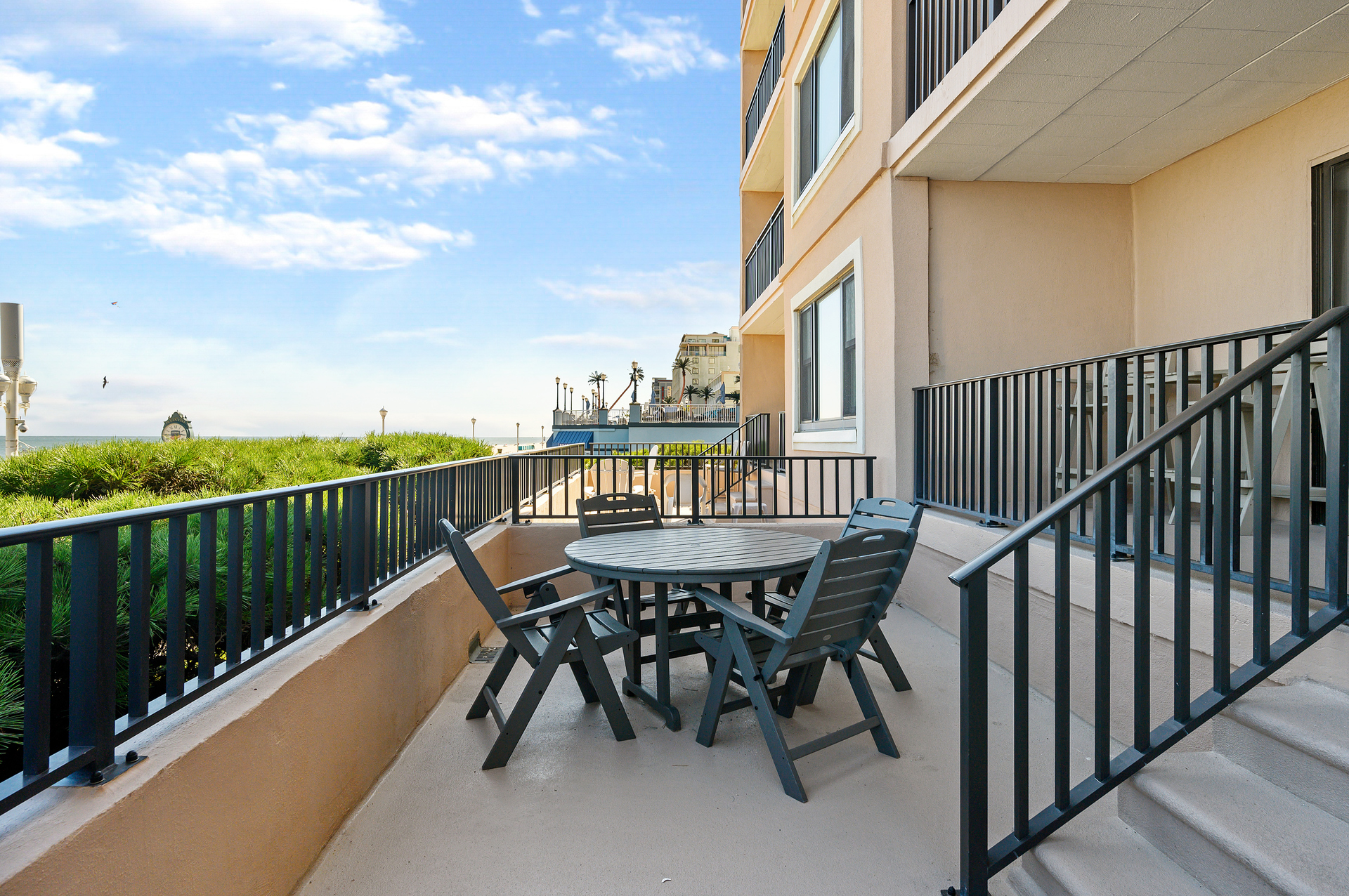 Plenty of seating for the family to gather and enjoy this beautiful, large patio