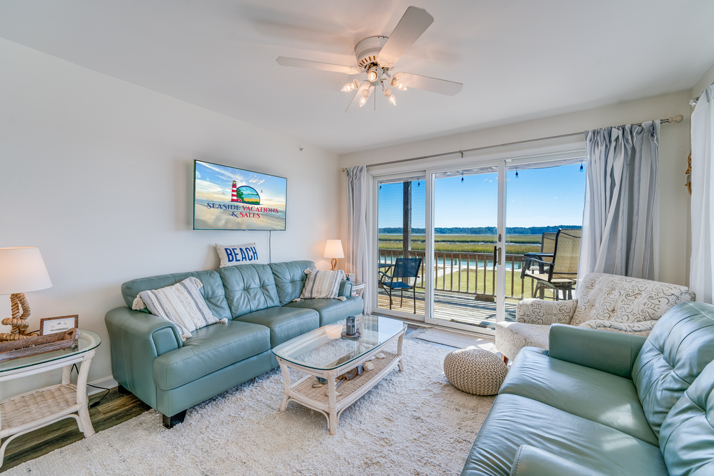 With a wall of windows to the water, you'll take in magnificent Channel Views!