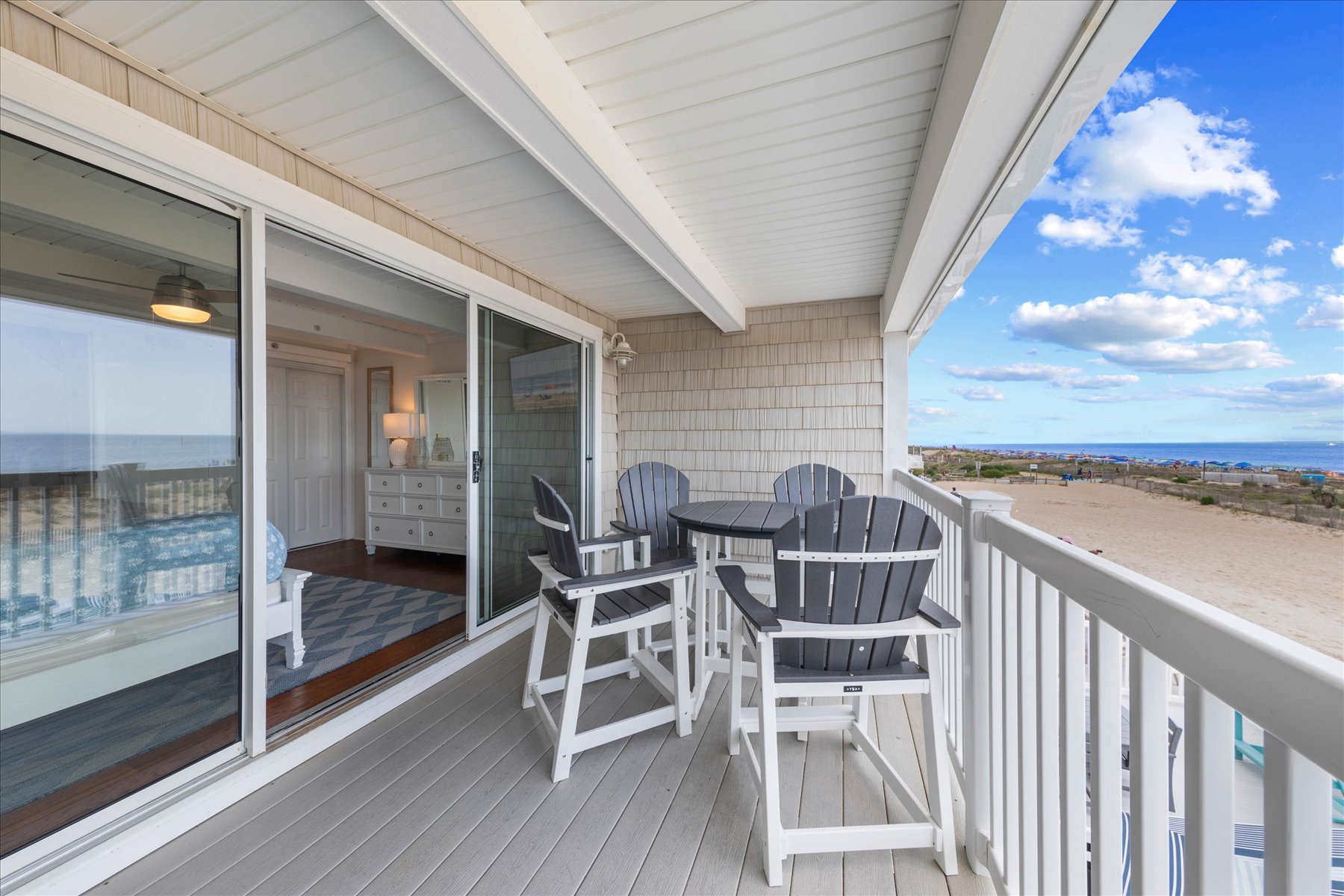 Sit back and relax in the Adirondack Chairs.