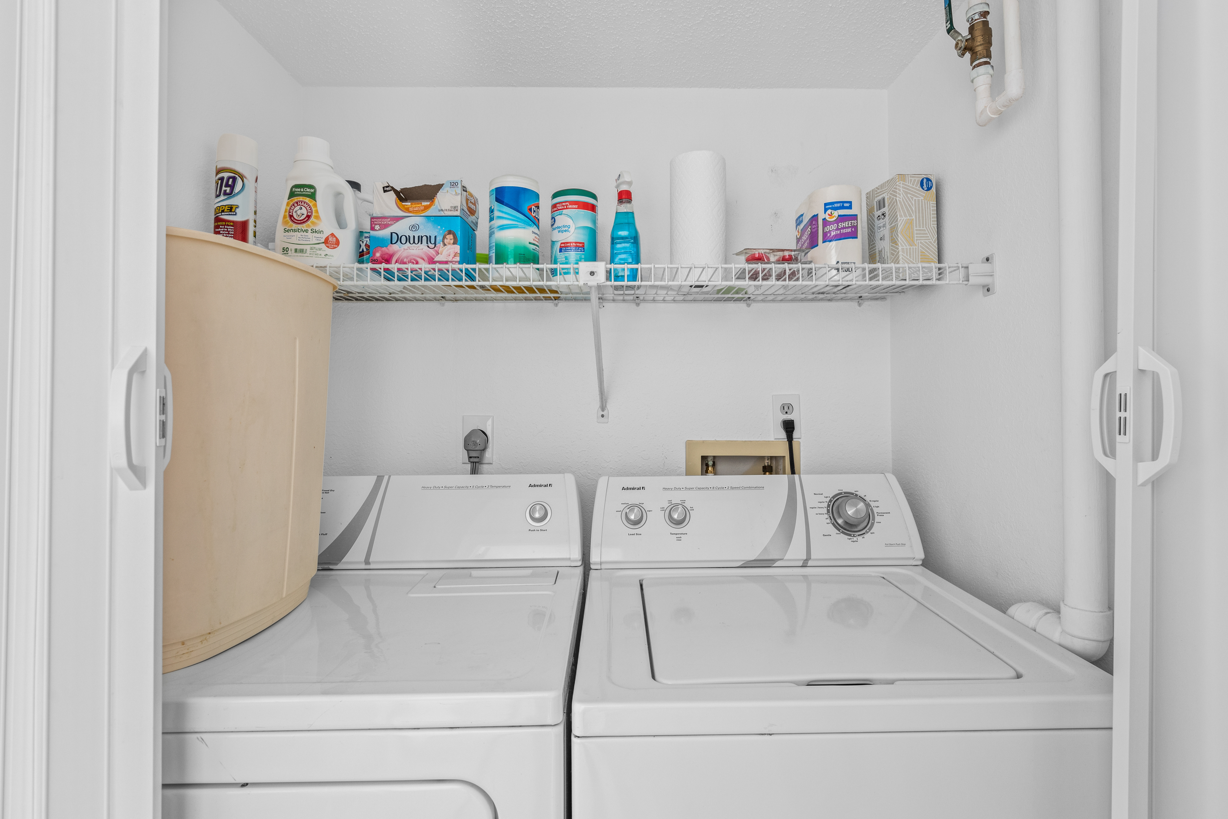 There's a convenient Washer and Dryer.