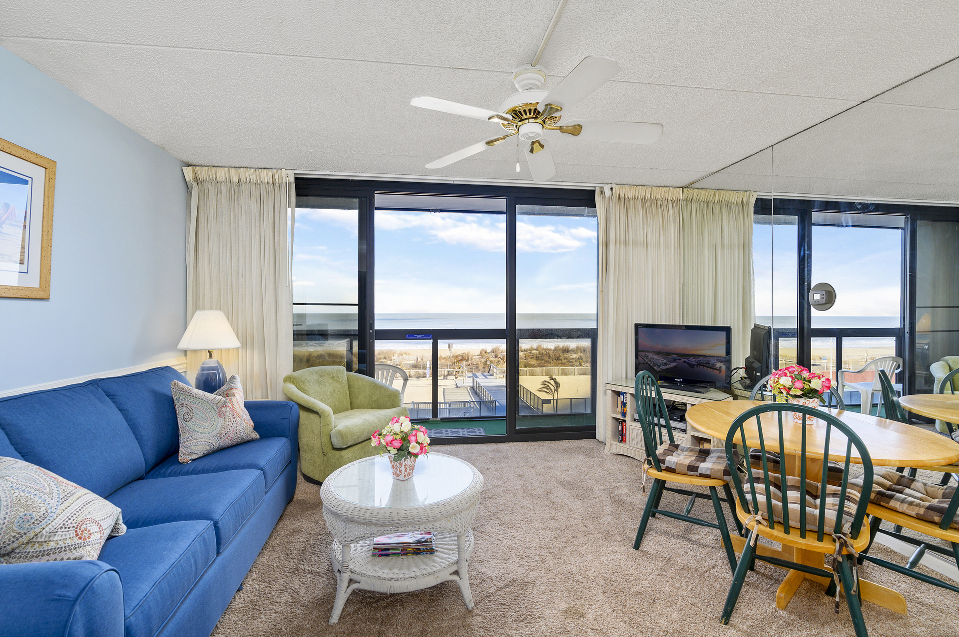 Natural Sunlight beams all throughout this lovely home.