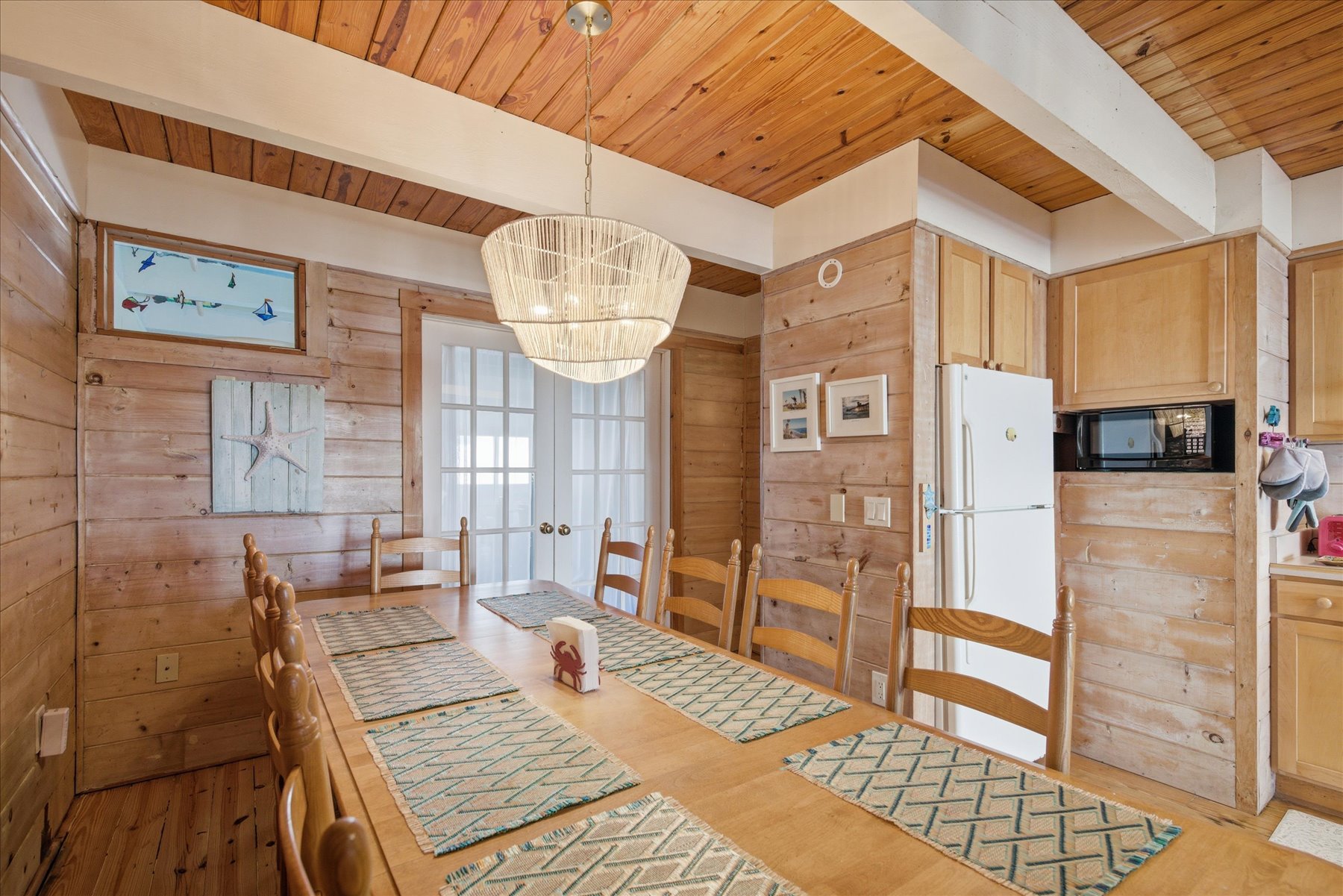 For more formal meals, dine in the spacious Dining Area, or on the Deck Al-Fresco - talk about dining with a View!