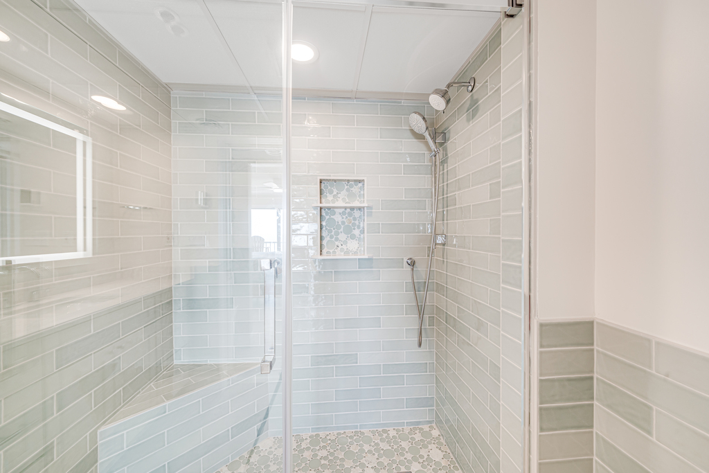 Primary Bath offers a specious walk-in Shower.