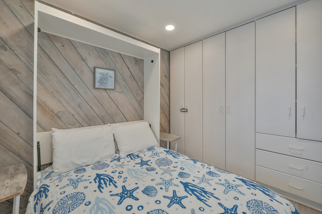 Plenty of closet space throughout and a Full Murphy Bed!