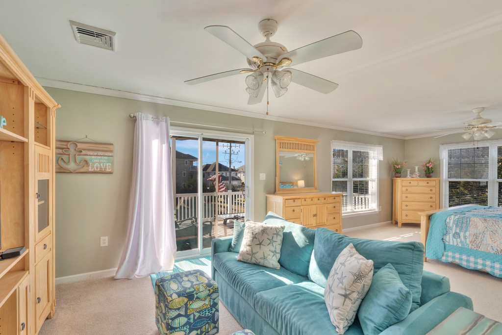 Bathed in abundant natural lighting.