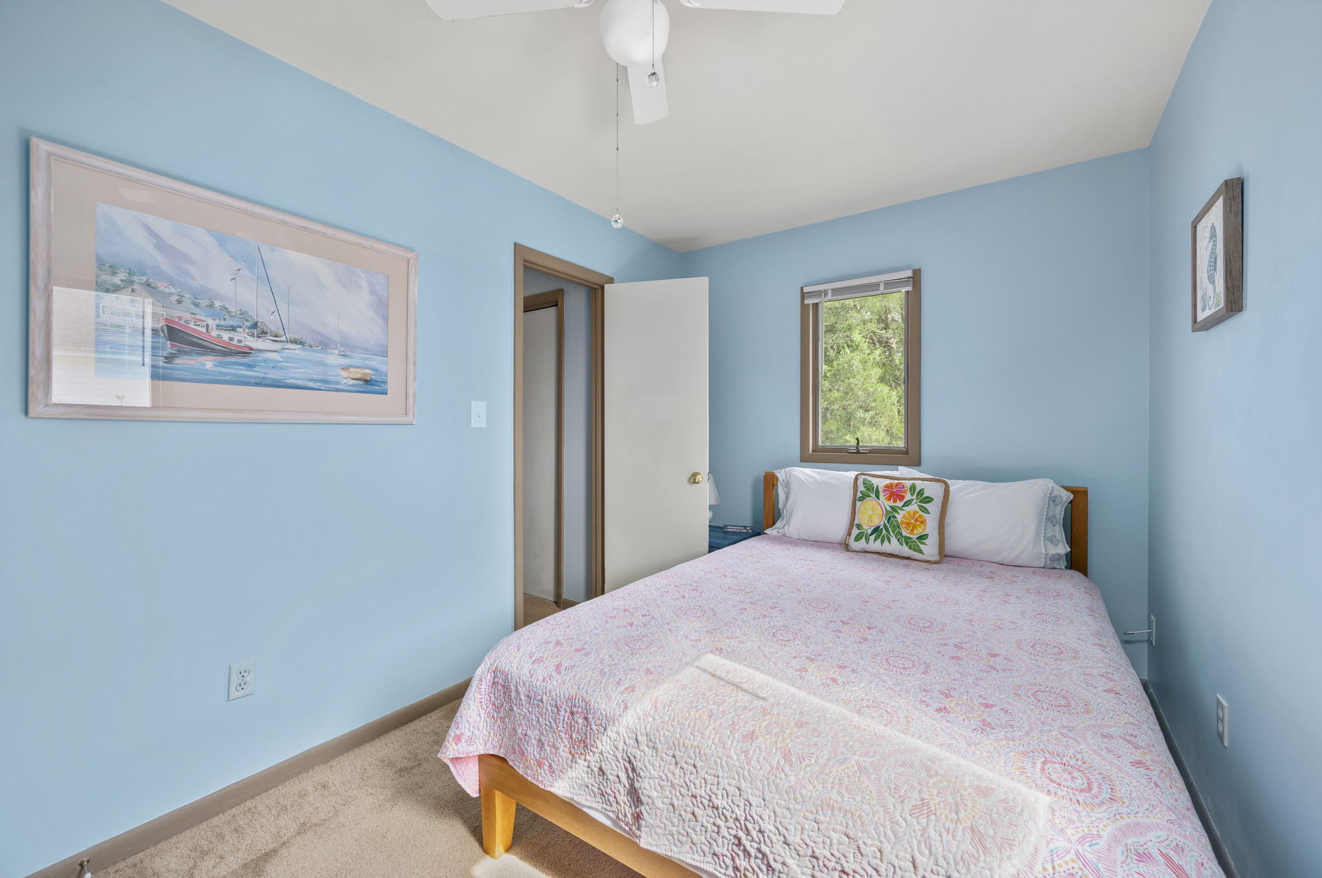 Bedroom 2 is upstairs with a Queen Bed.