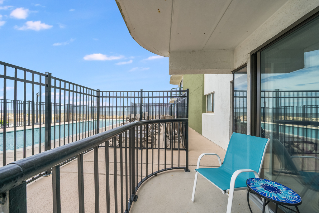 Slip out to the Private Balcony and take in the Sweet & Salty Ocean Breeze!