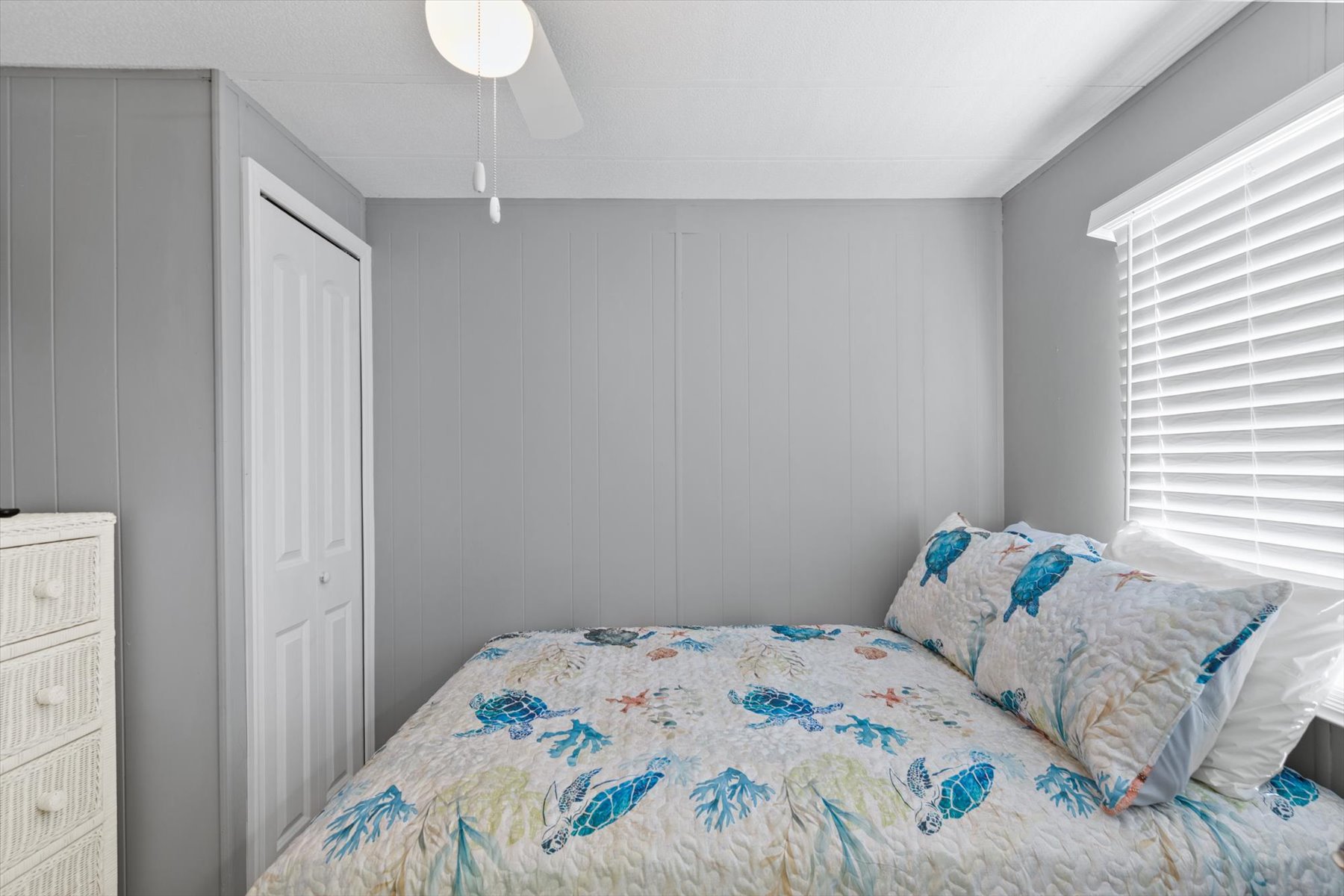 Plush full sized bed.
